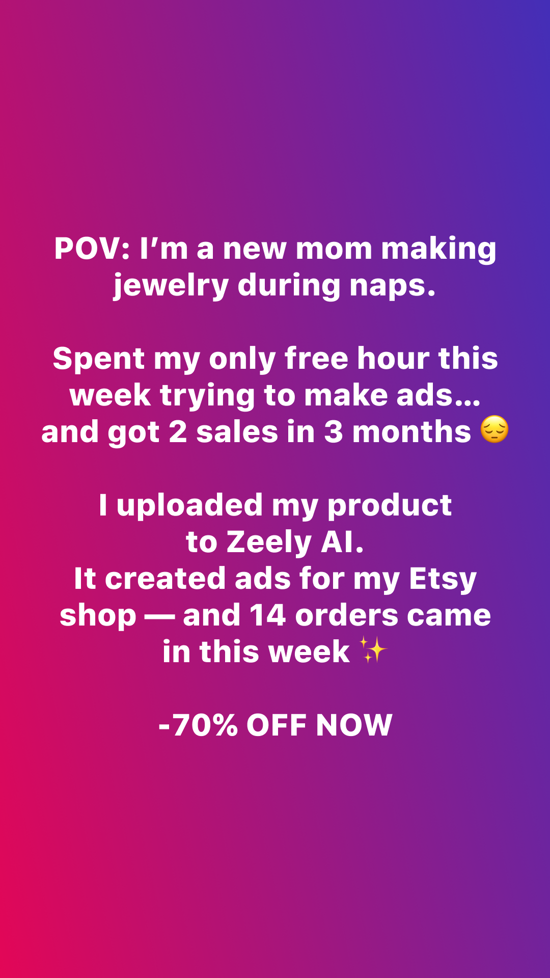 Zeely Facebook ad