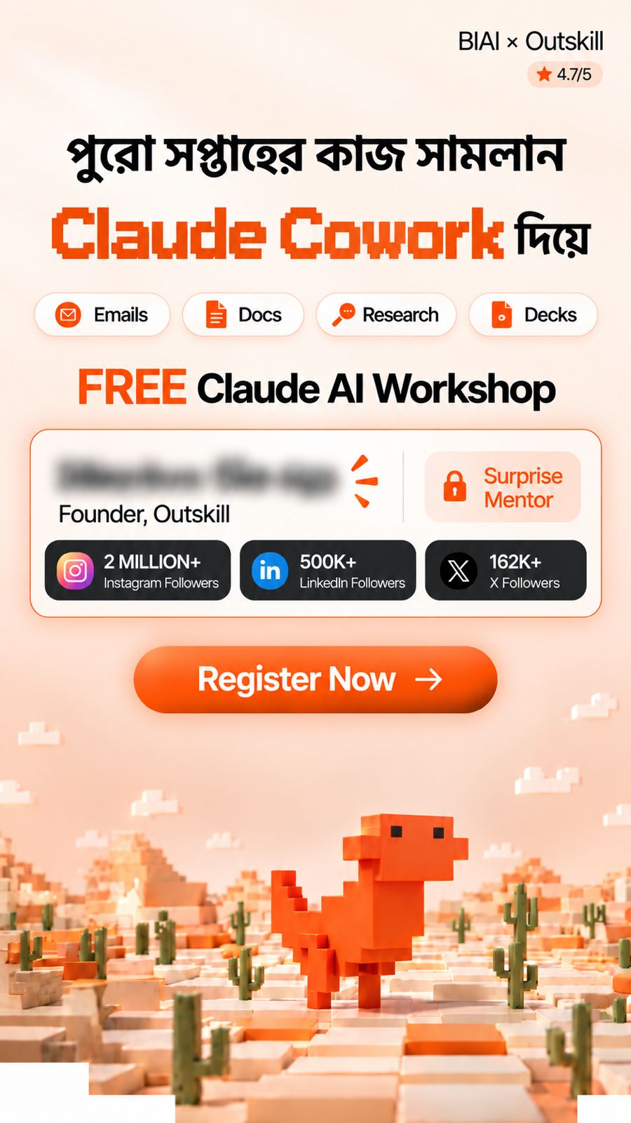 Nabila K Facebook ad: Workshop 100% FREE Seats Limited