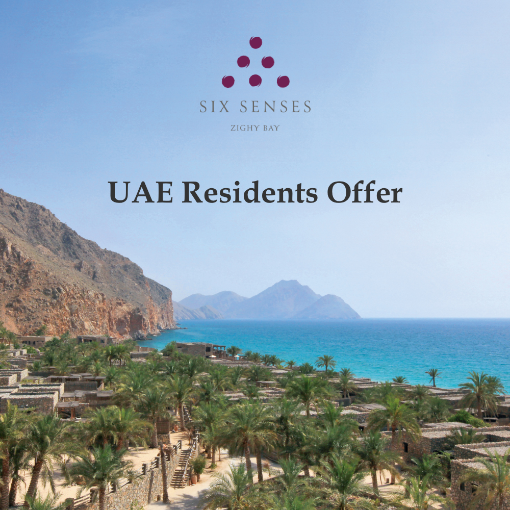 Six Senses Zighy Bay Facebook ad: Reset, with more ease than ever.