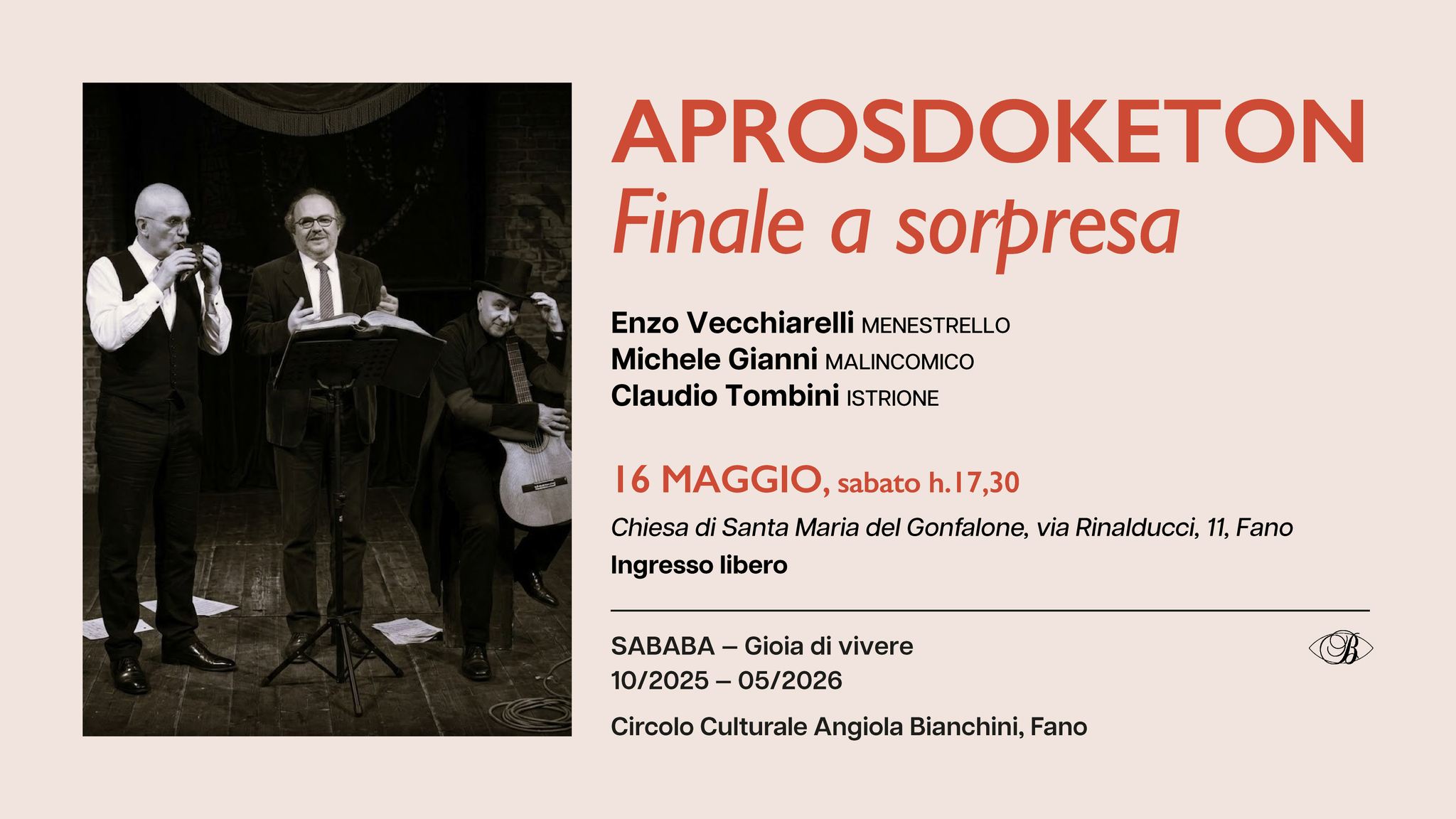 Circolo culturale A. Bianchini Facebook ad: APROSDOKETON - Finale a sorpresa