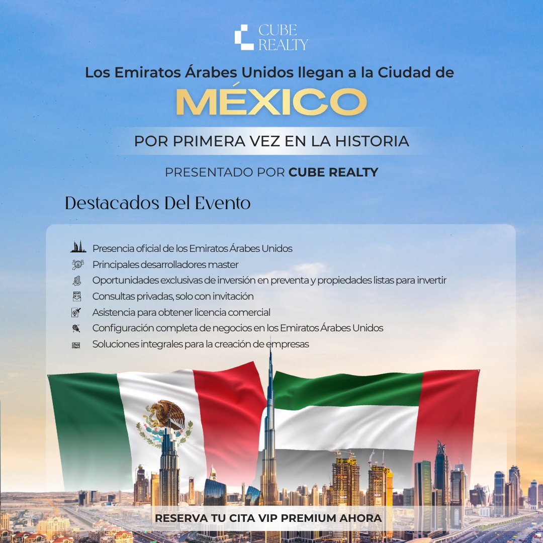 Cube Realty Facebook ad: Evento Exclusivo | Cupos Limitados