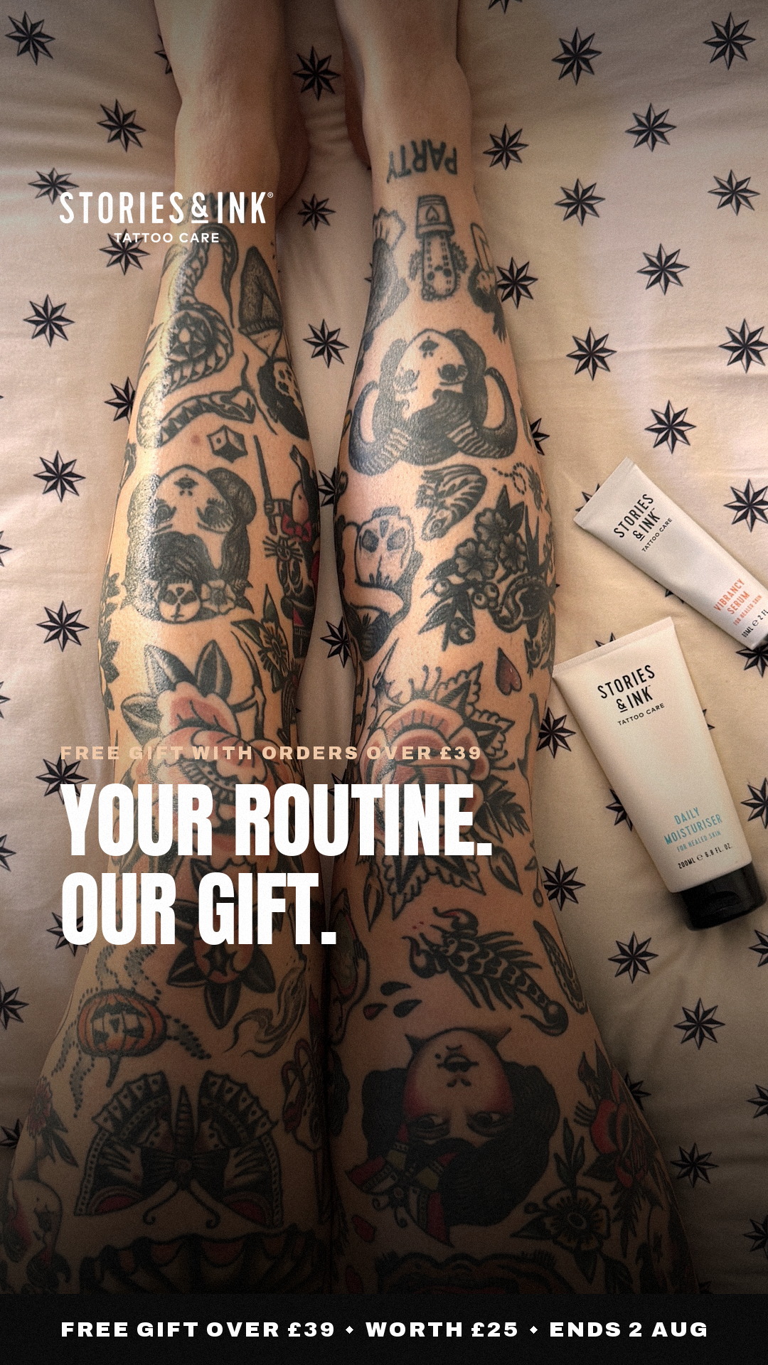 Stories & Ink Facebook ad