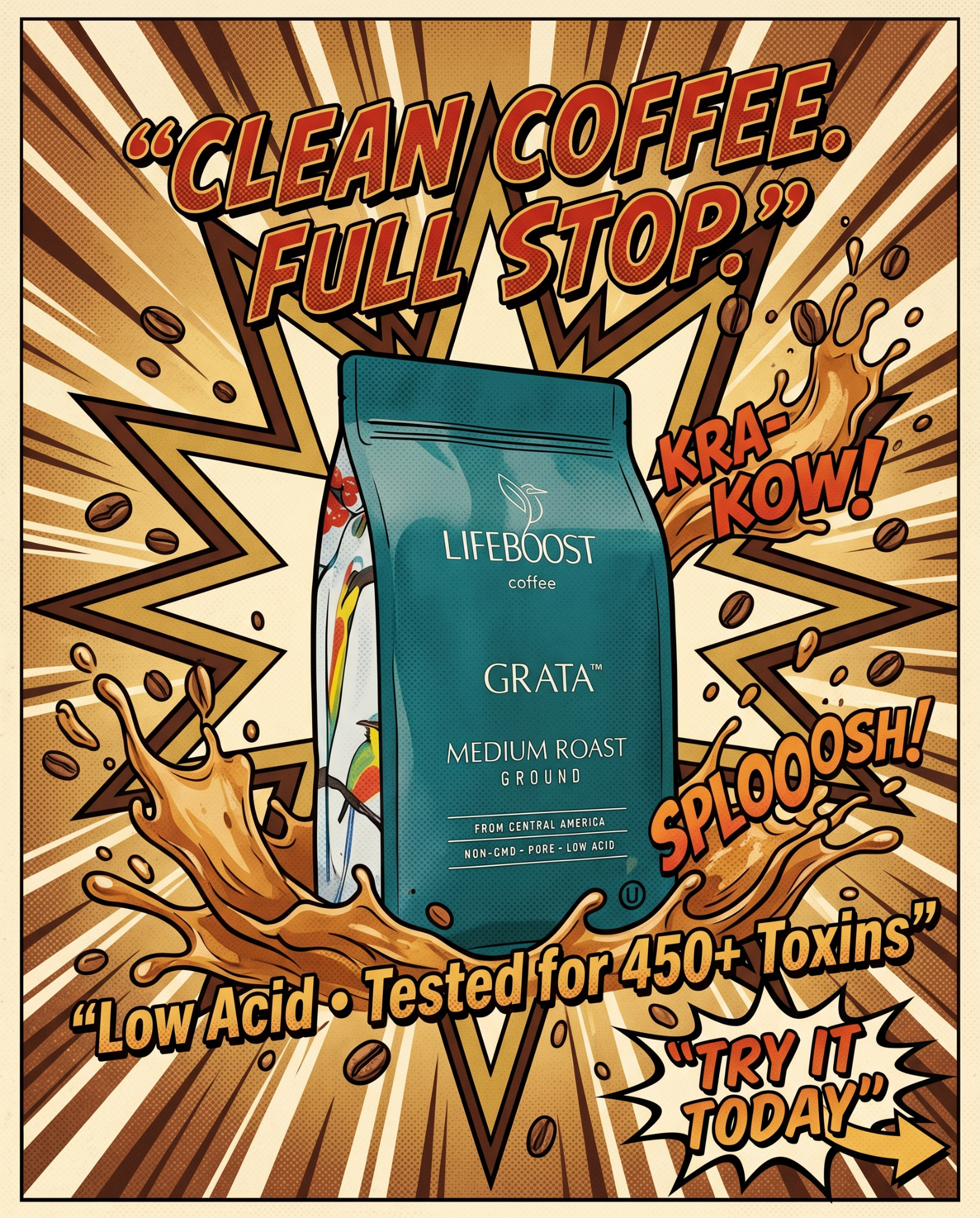 Lifeboost Coffee Facebook ad