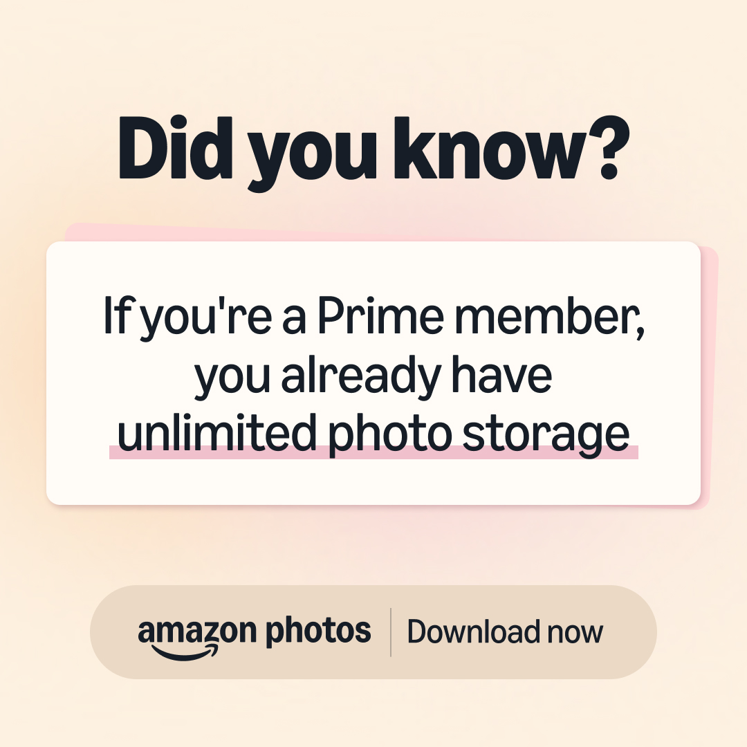 Amazon Photos Facebook ad