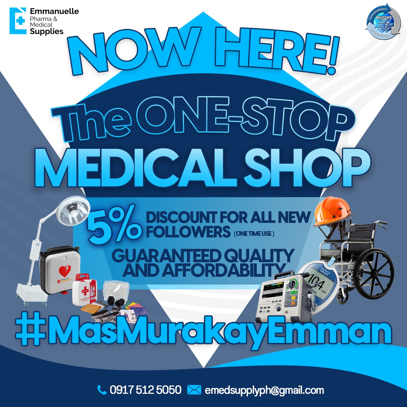 Emmanuelle Pharma & Medical Supplies Facebook ad: Chat in Messenger