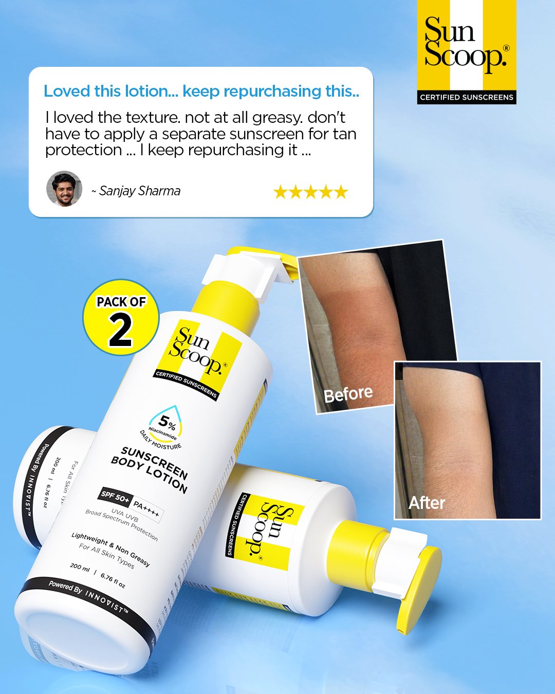 Sunscoop SPF Facebook ad