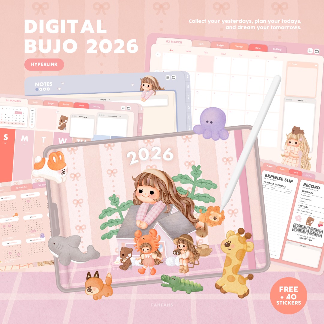 Fahfahshop Facebook ad: อัพเดทสินค้าขายดีต้นปี Digital Planner 2026!
