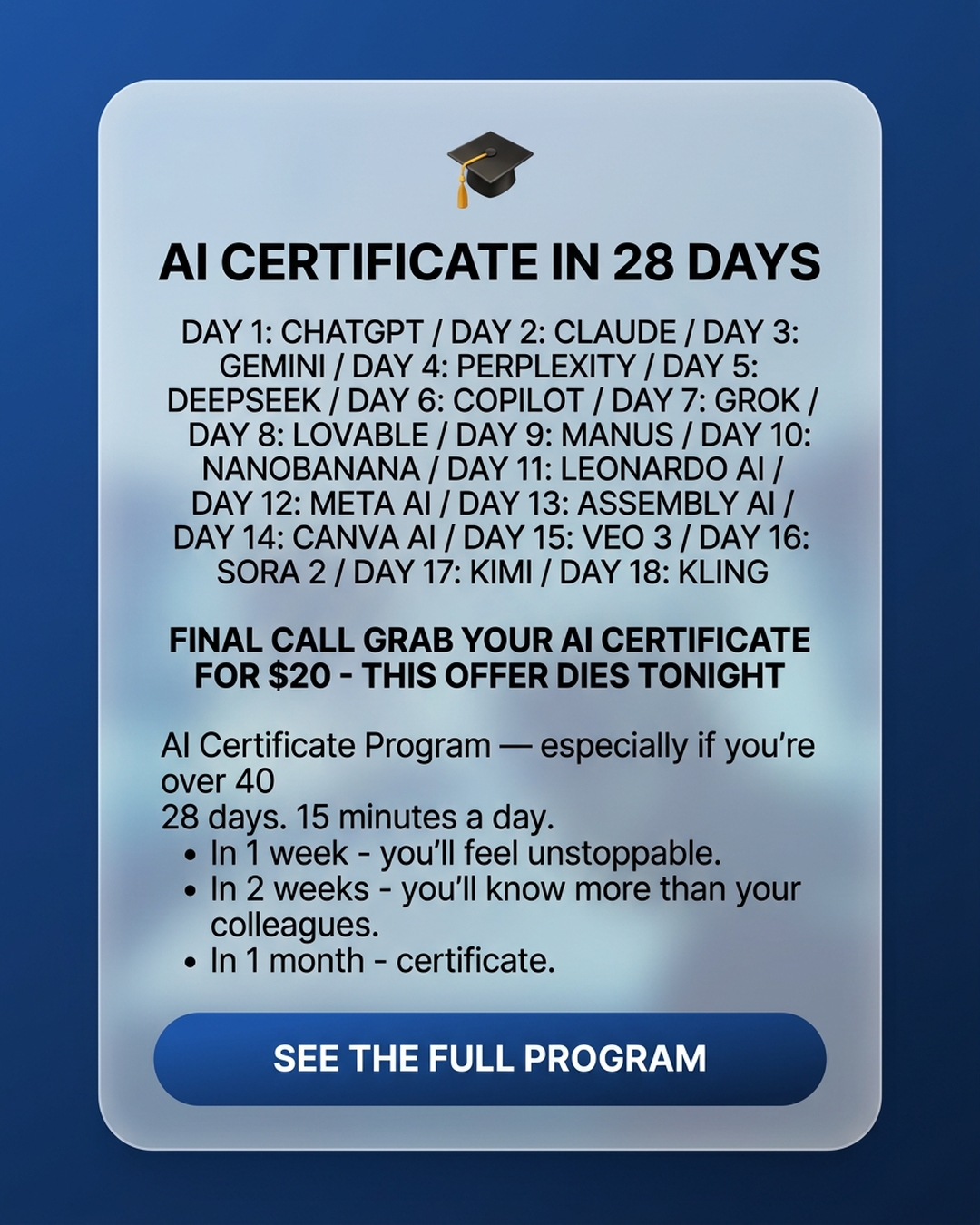 AI Simplified Facebook ad
