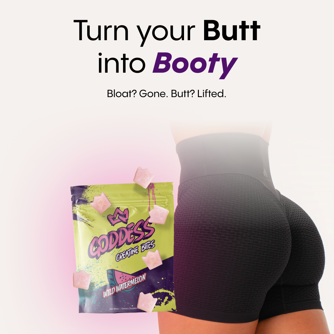 Goddess Creatine Bites Facebook ad: Learn the benefits of creatine made for women →