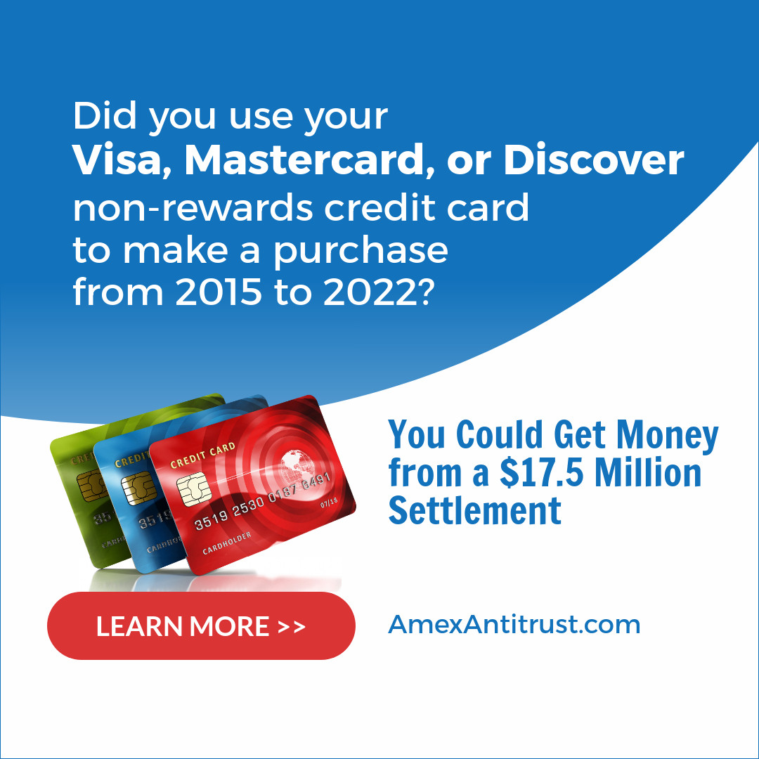 American Express Antitrust Lawsuit Facebook ad: You could be part of a class action lawsuit.