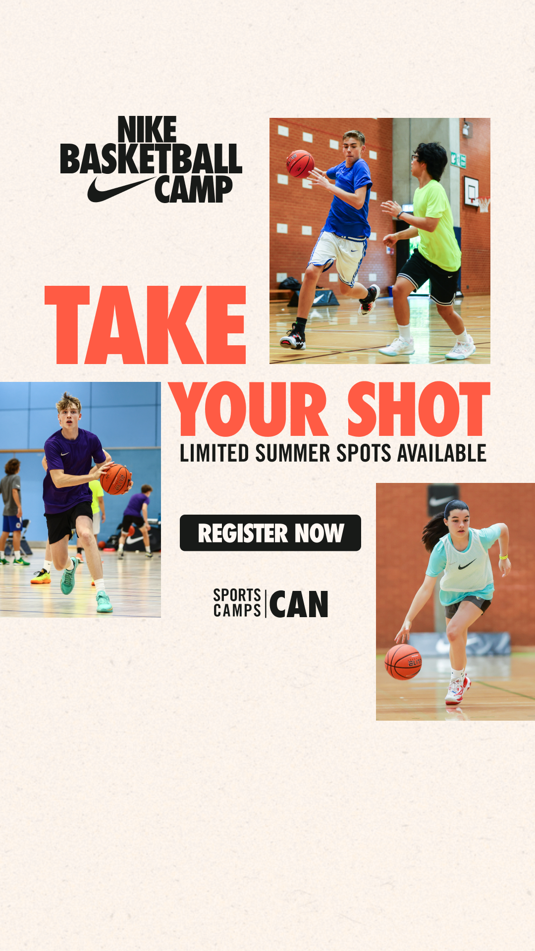 Nike Sports Camps Canada Facebook ad