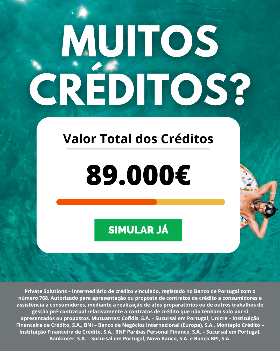 Menos Créditos Facebook ad