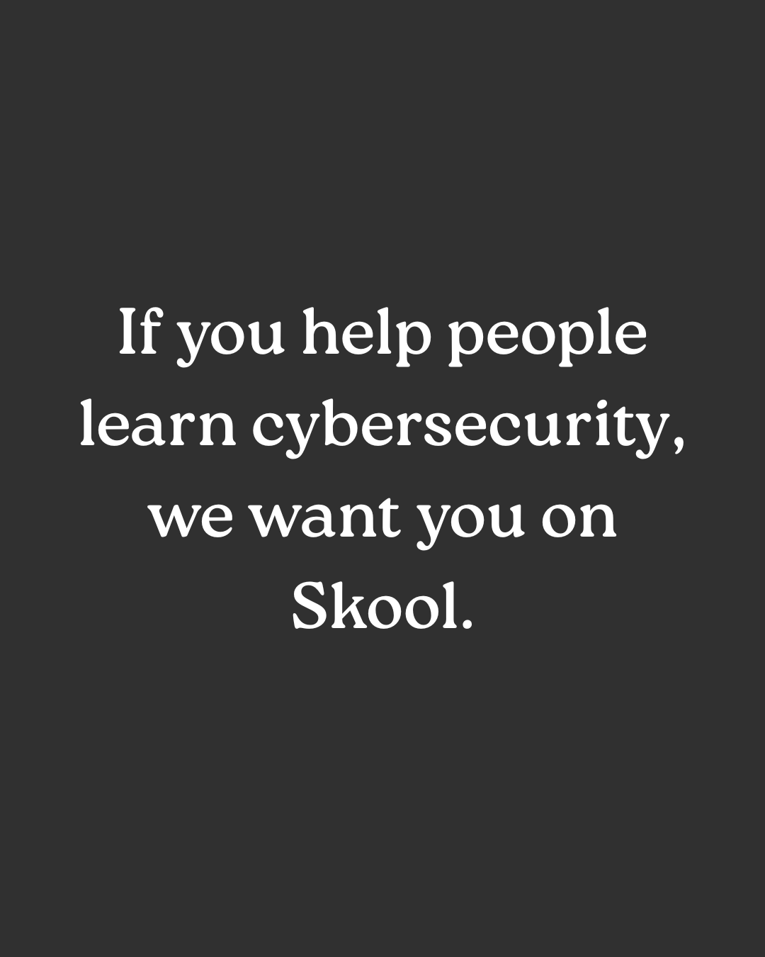 Skool Facebook ad