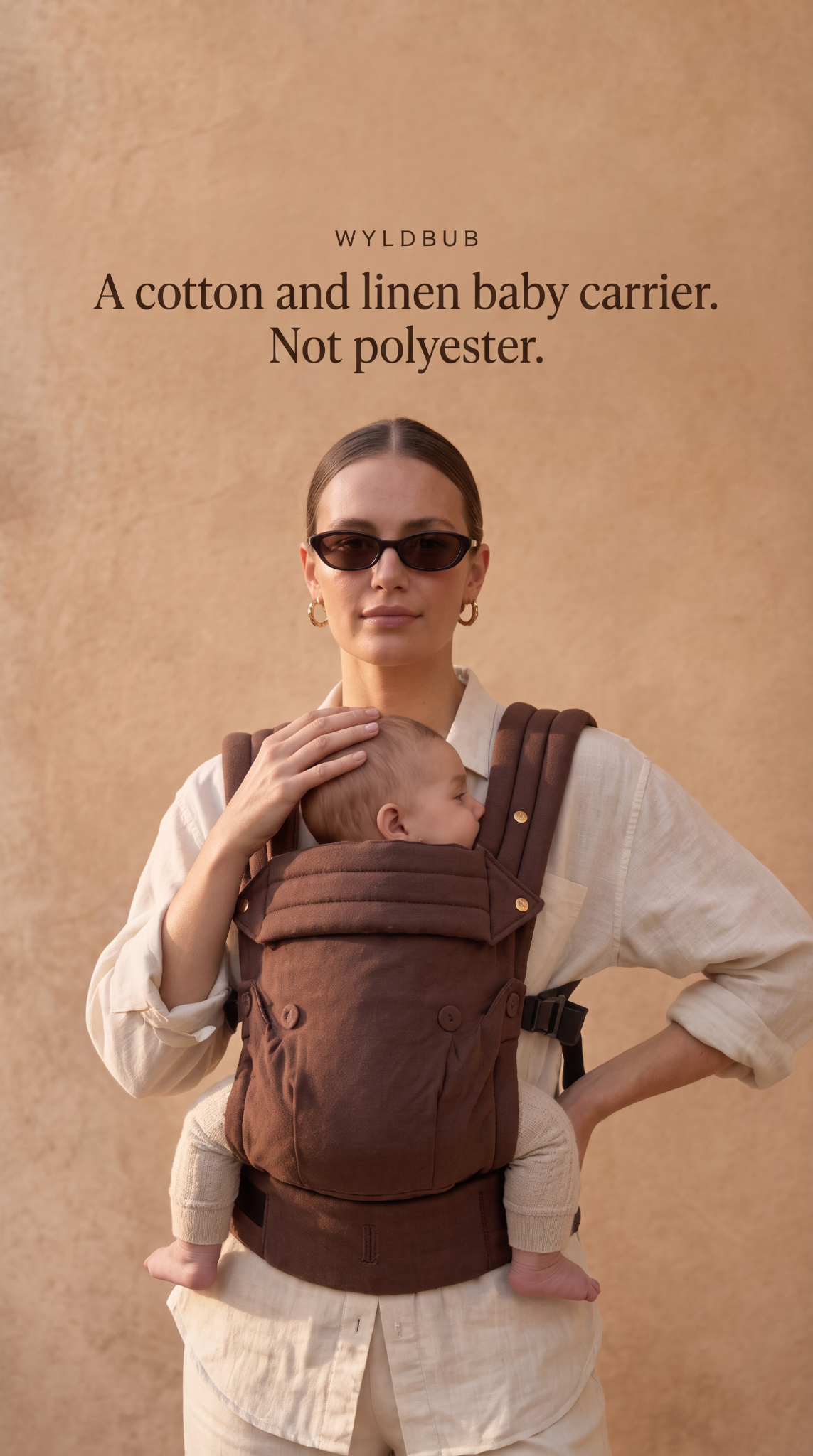 Wyld Bub Facebook ad: Cacao Baby Carrier | 30% OFF