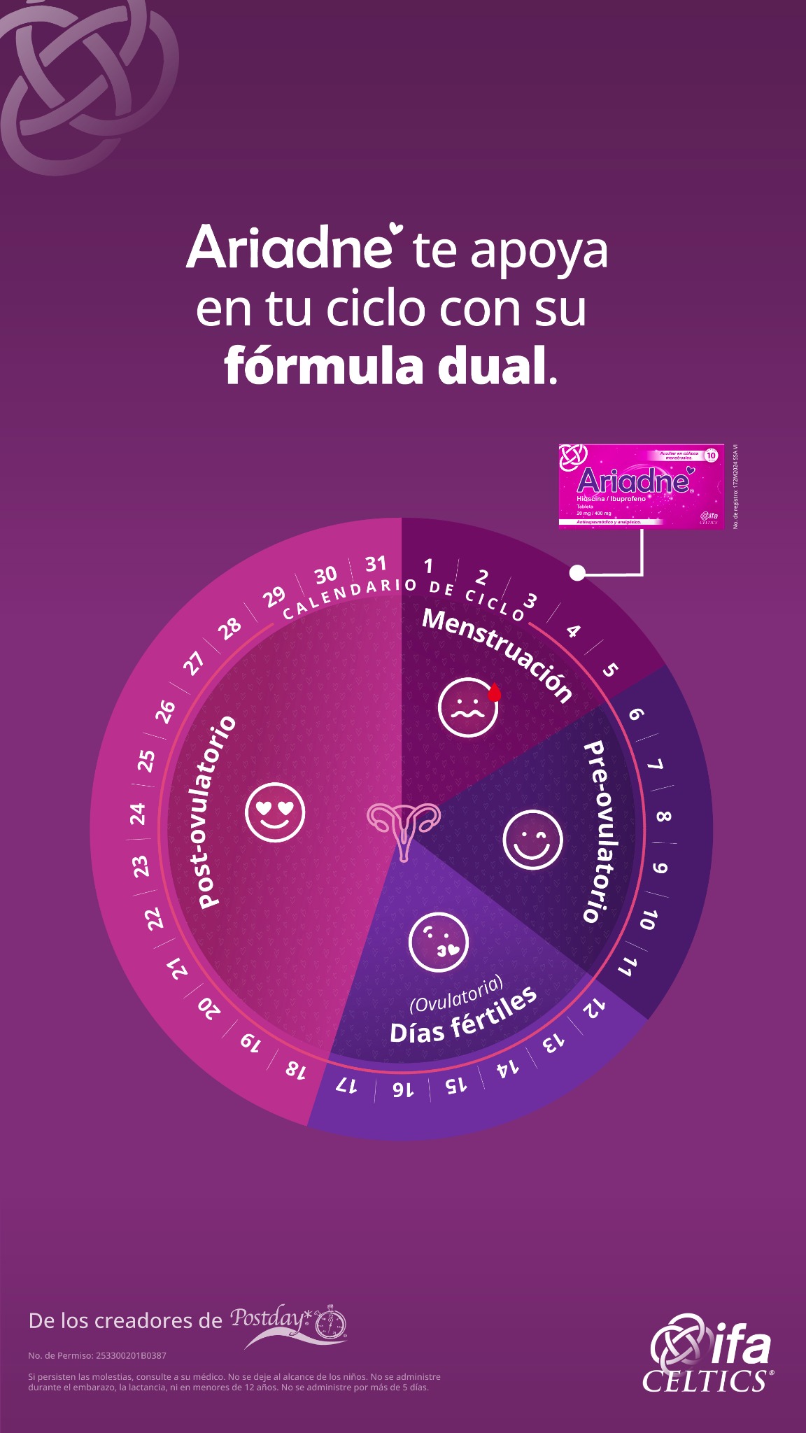 Ariadne Facebook ad: Conoce tu ciclo, encuentra tu aliada con Ariadne