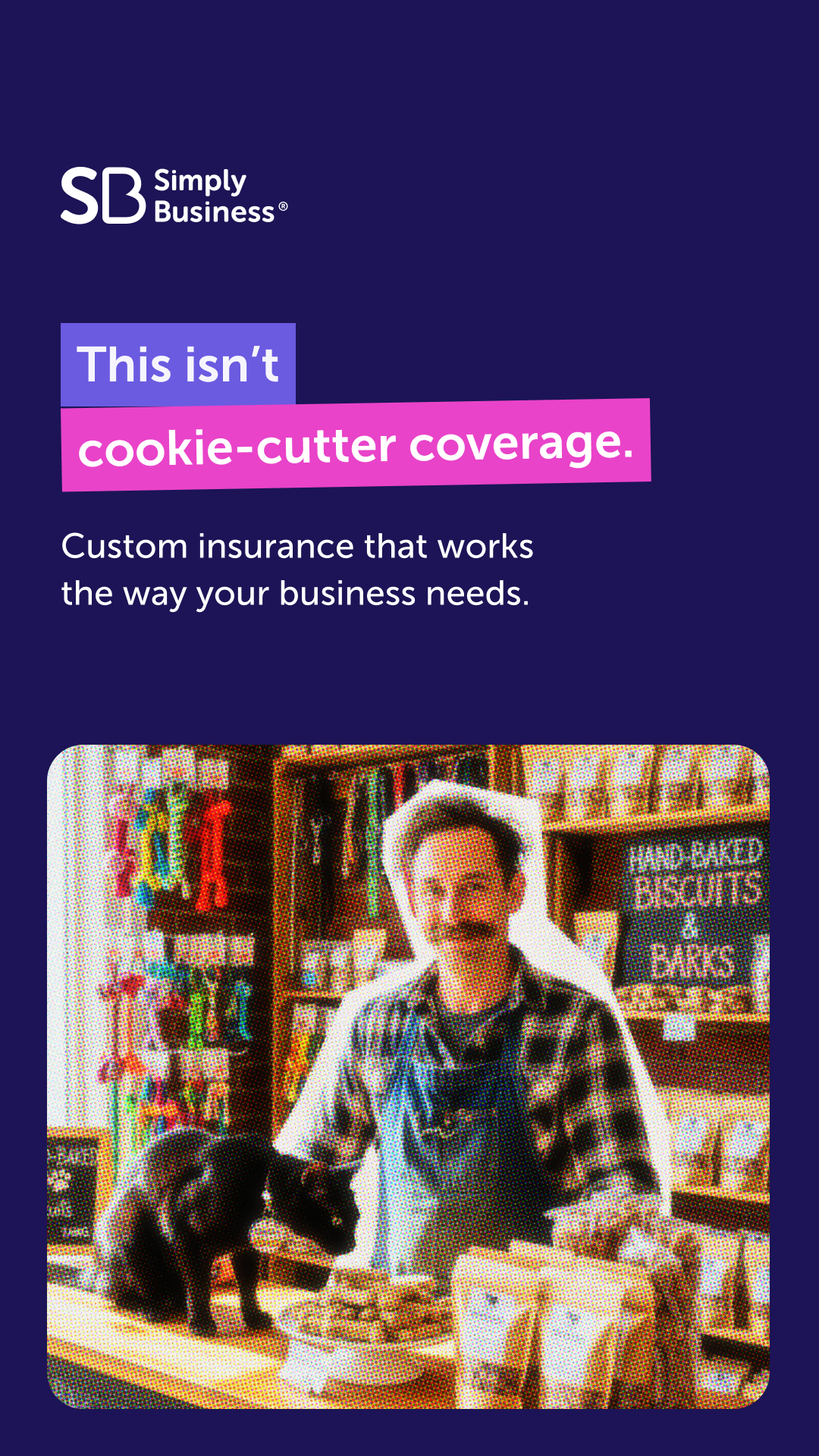 Simply Business US Facebook ad