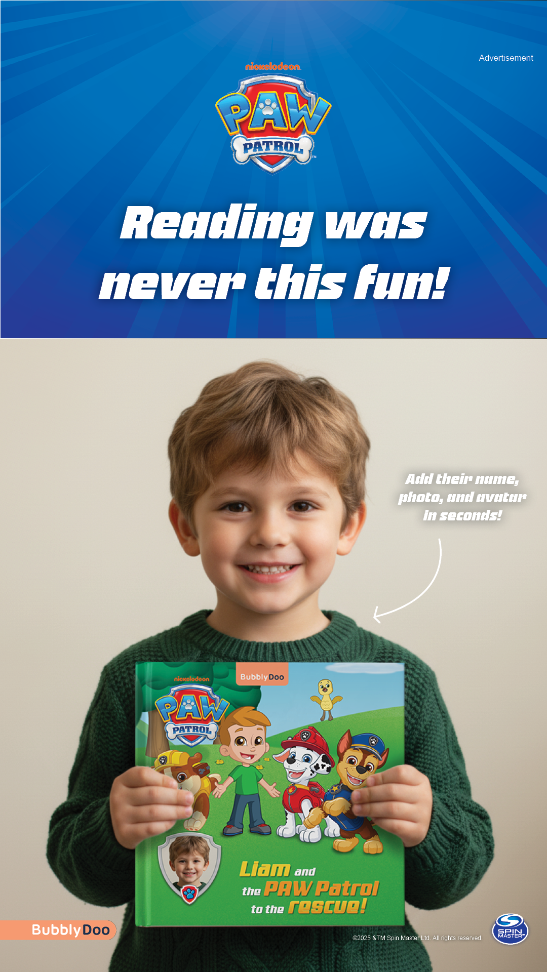 BubblyDoo Books Facebook ad