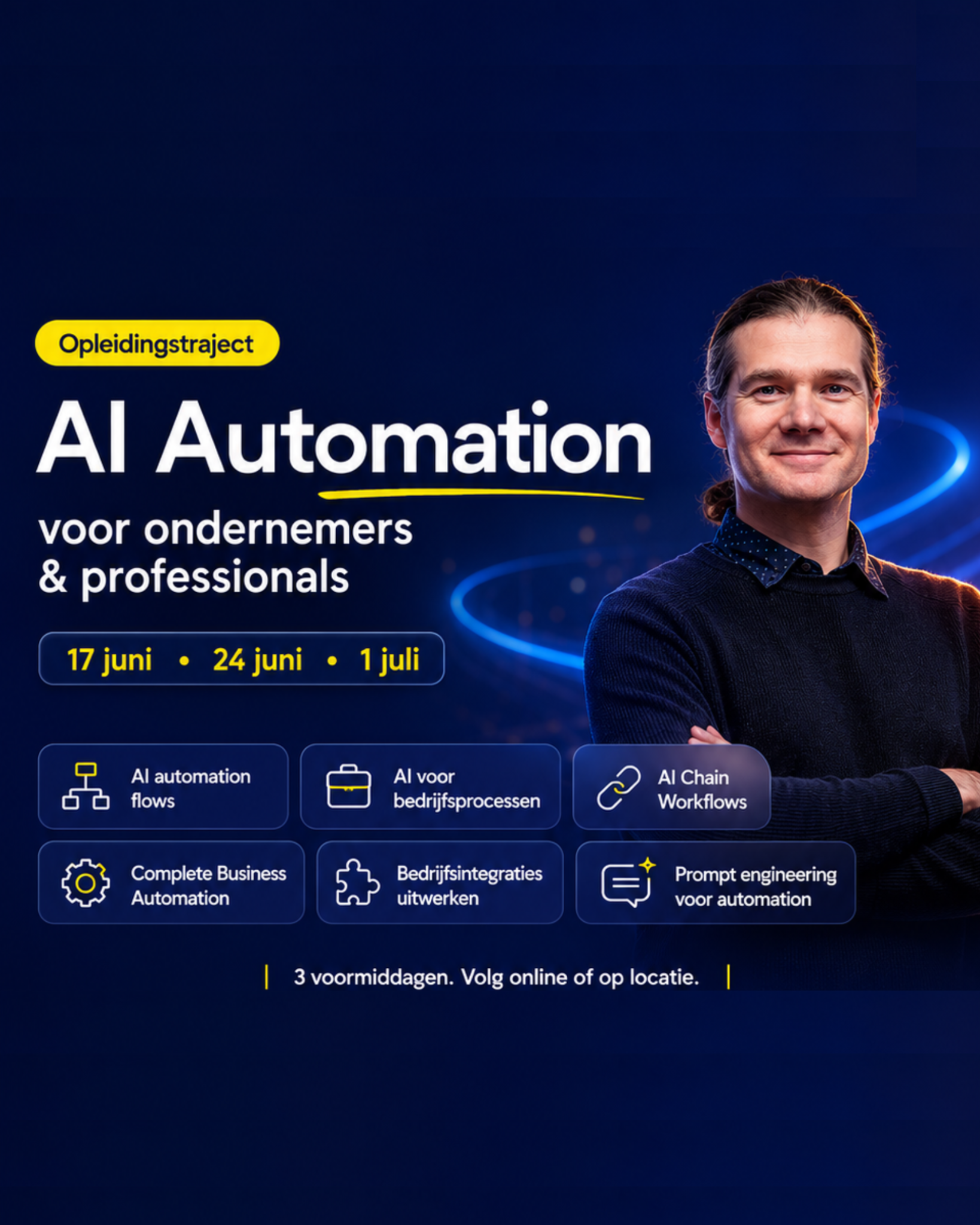AI Marketing Academy Facebook ad: Ontdek alles over het opleidingstraject AI Automation…