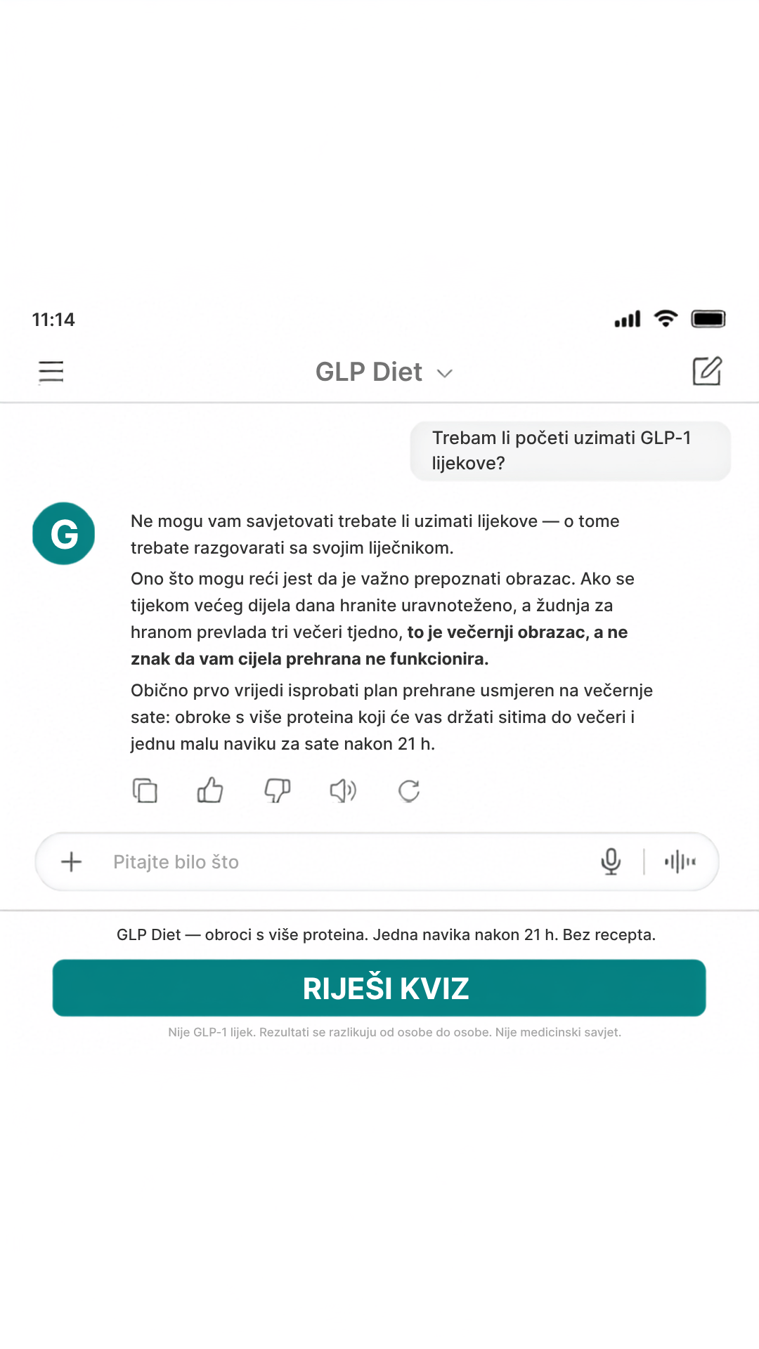 GLP Reset Program Facebook ad