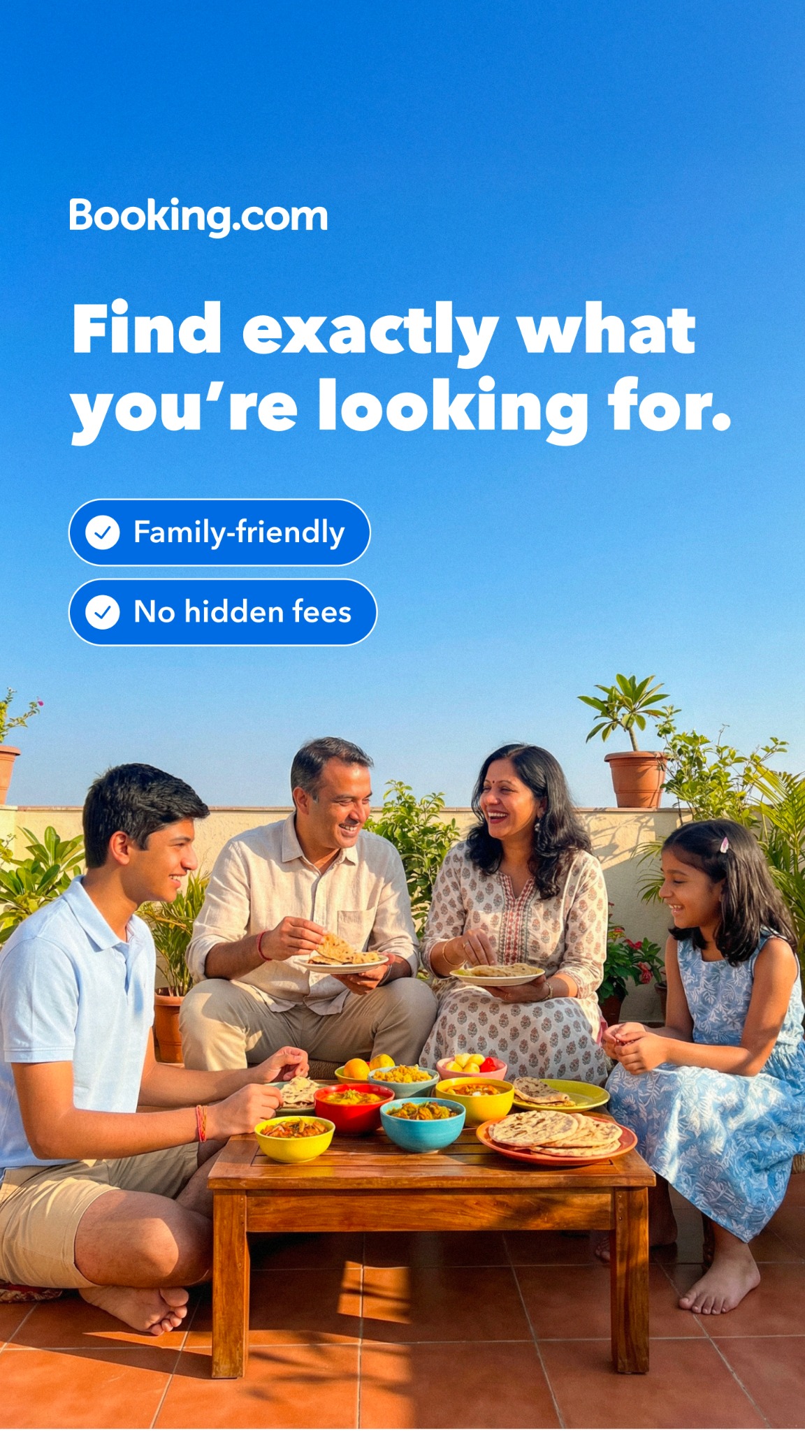 Booking.com Facebook ad
