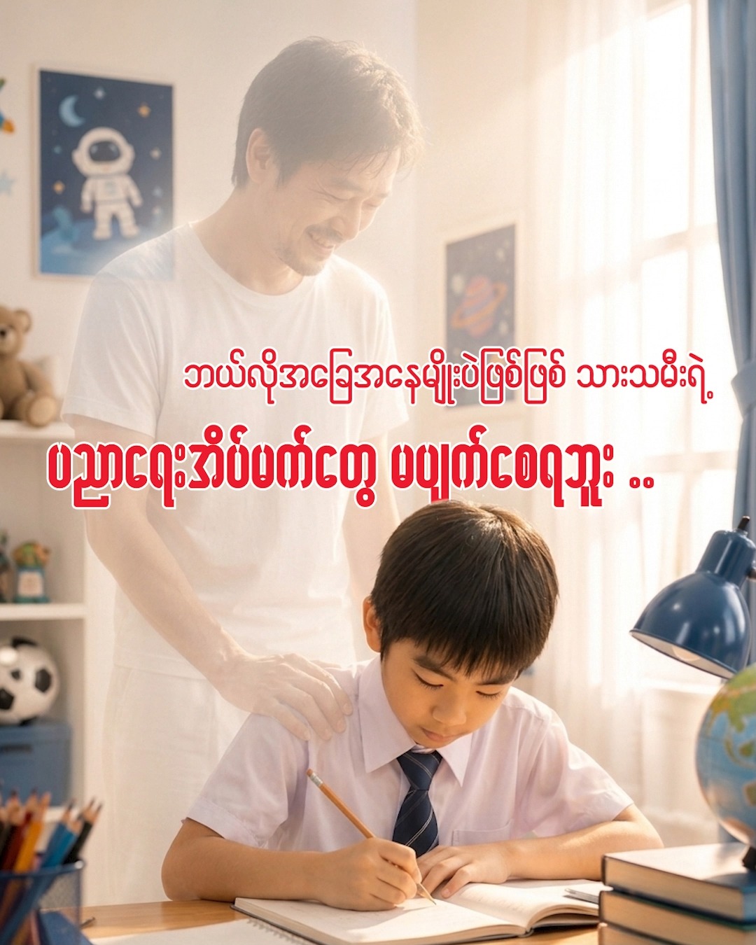 Prudential Myanmar Facebook ad: မိဘတစ်ဦးအနေနဲ့ ကိုယ့်ကလေးရဲ့ ပညာရေးခရီးလမ်းကို…