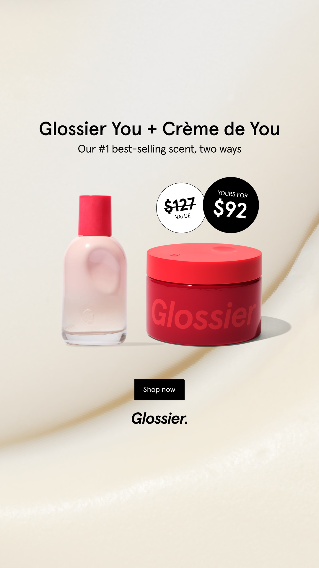Glossier Facebook ad