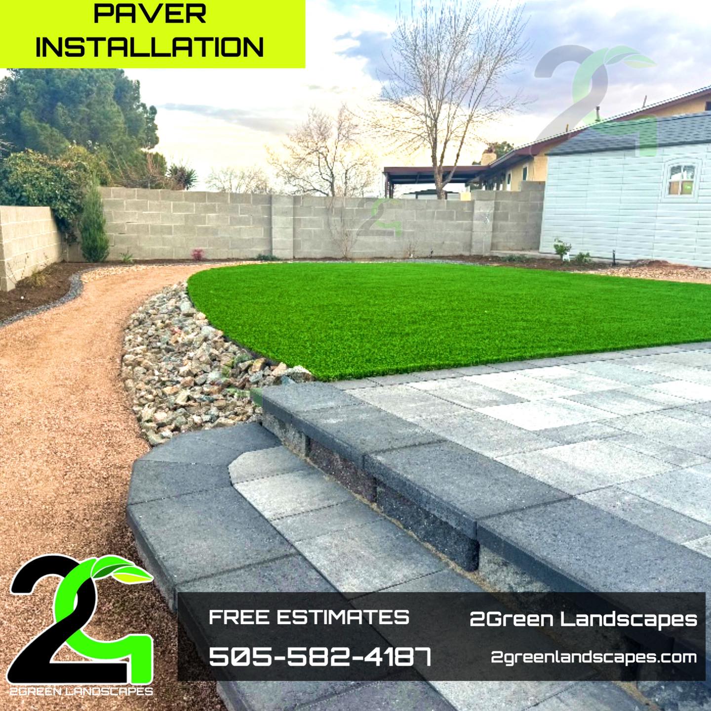 2Green Landscapes LLC Facebook ad: Transform Your Backyard from Top to Bottom with…