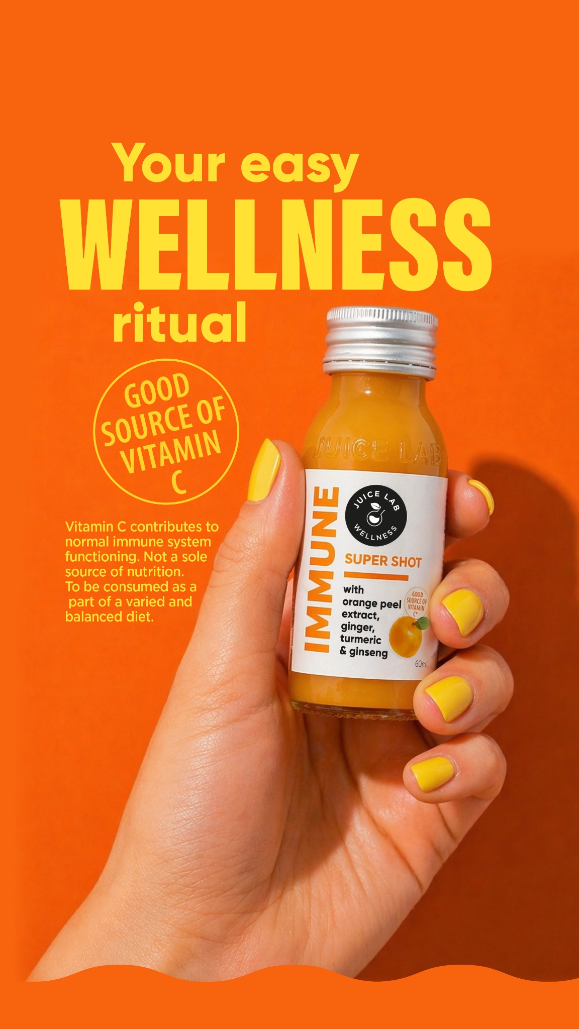 The Juice Lab Facebook ad: Small habit. Positive difference.