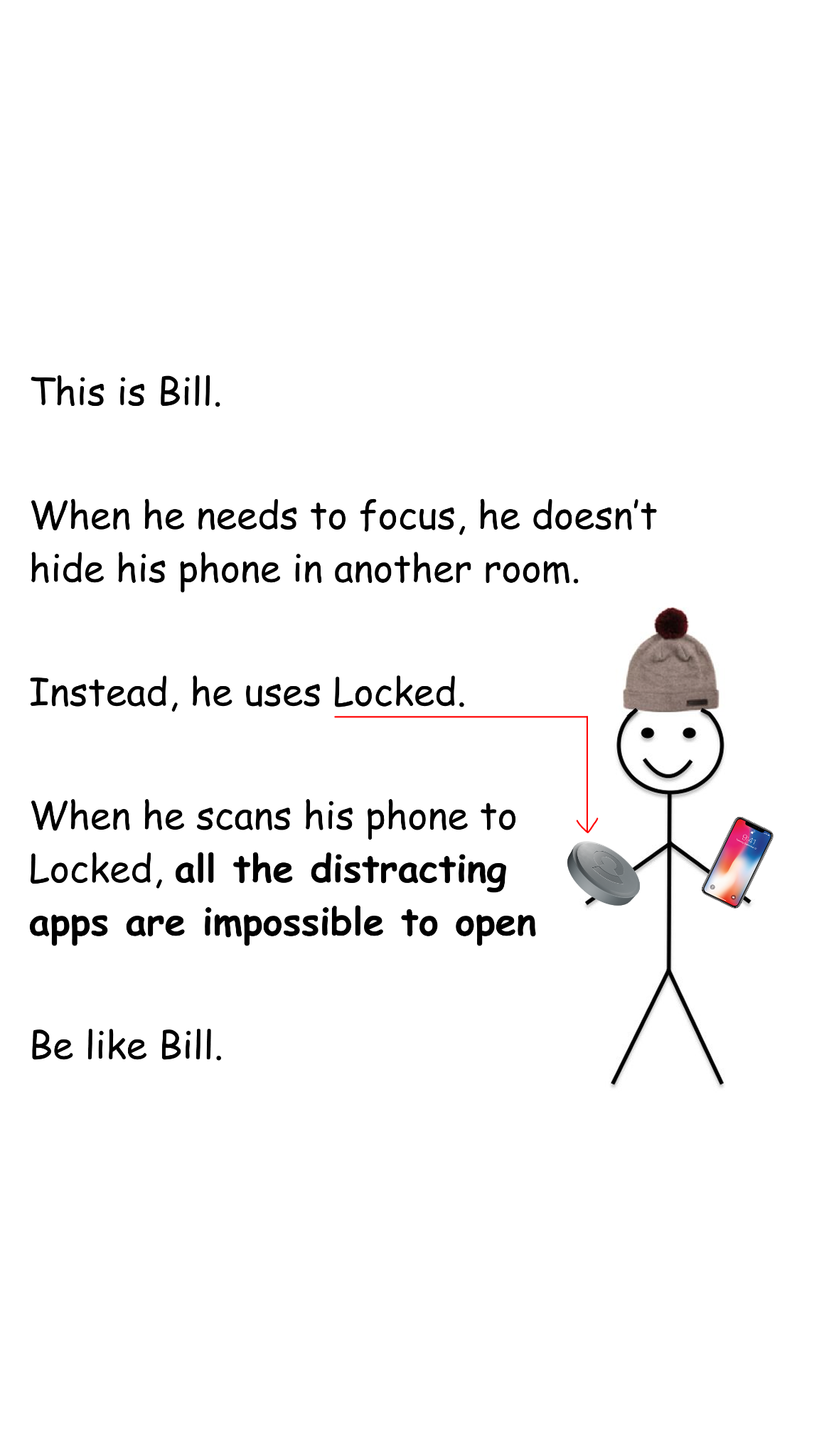 NowLocked - Less Screen Time Facebook ad