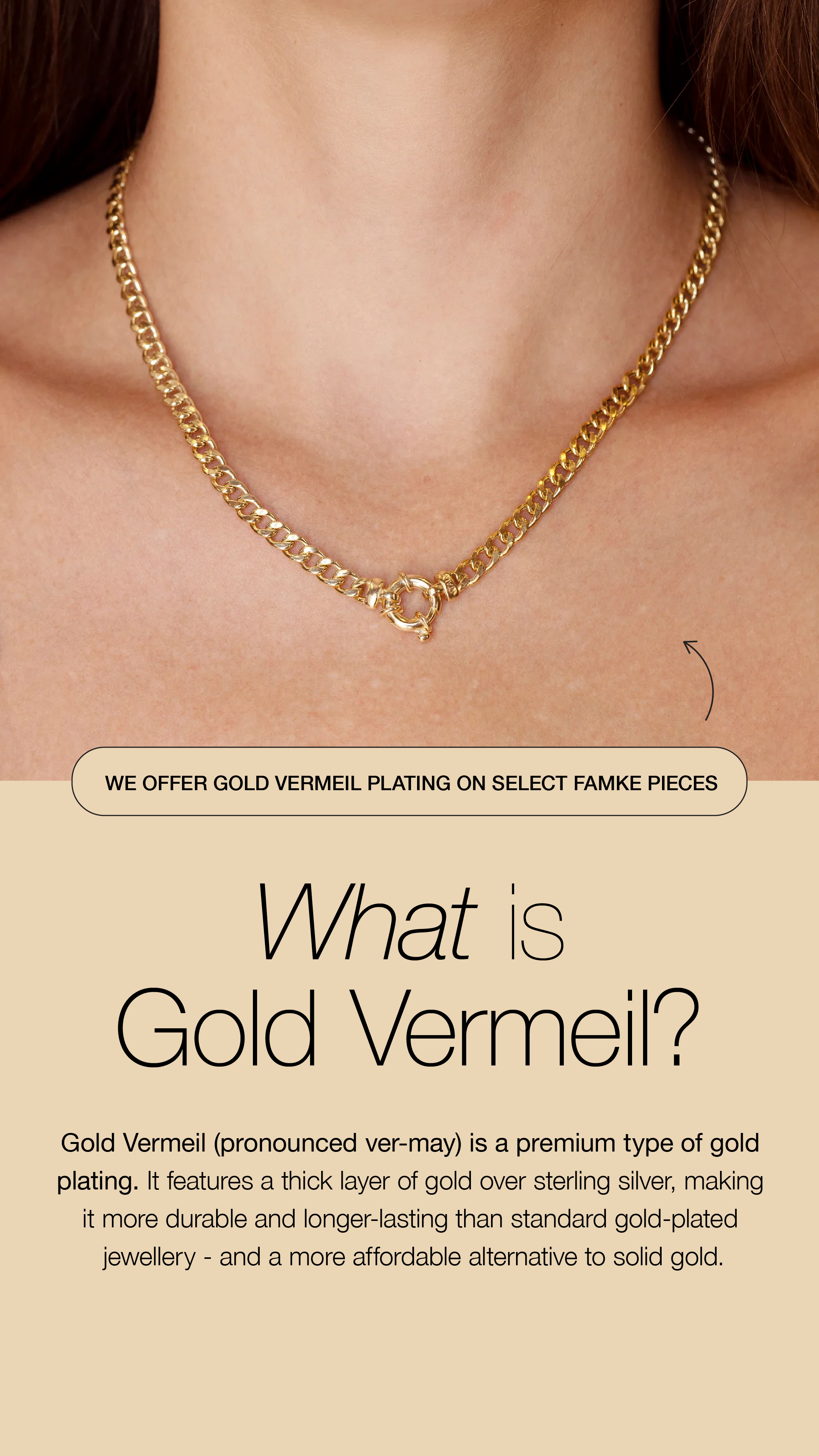 Famke Jewellery Facebook ad