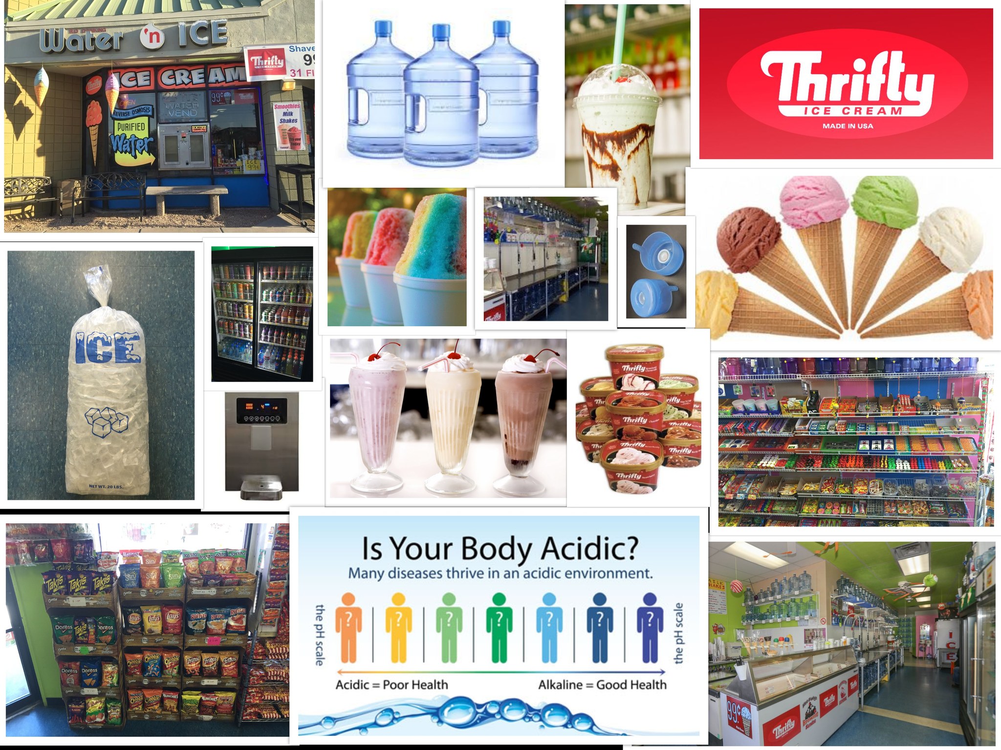 Water and Ice Mesa Facebook ad: Welcome to Water & Ice Cream Shop in…