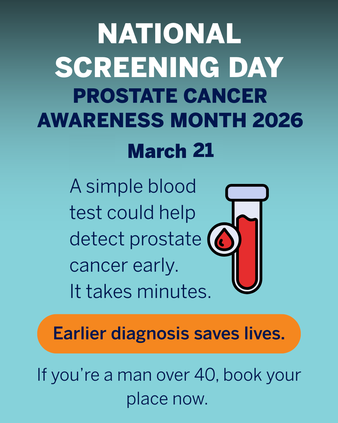 Prostate Cancer Research Facebook ad