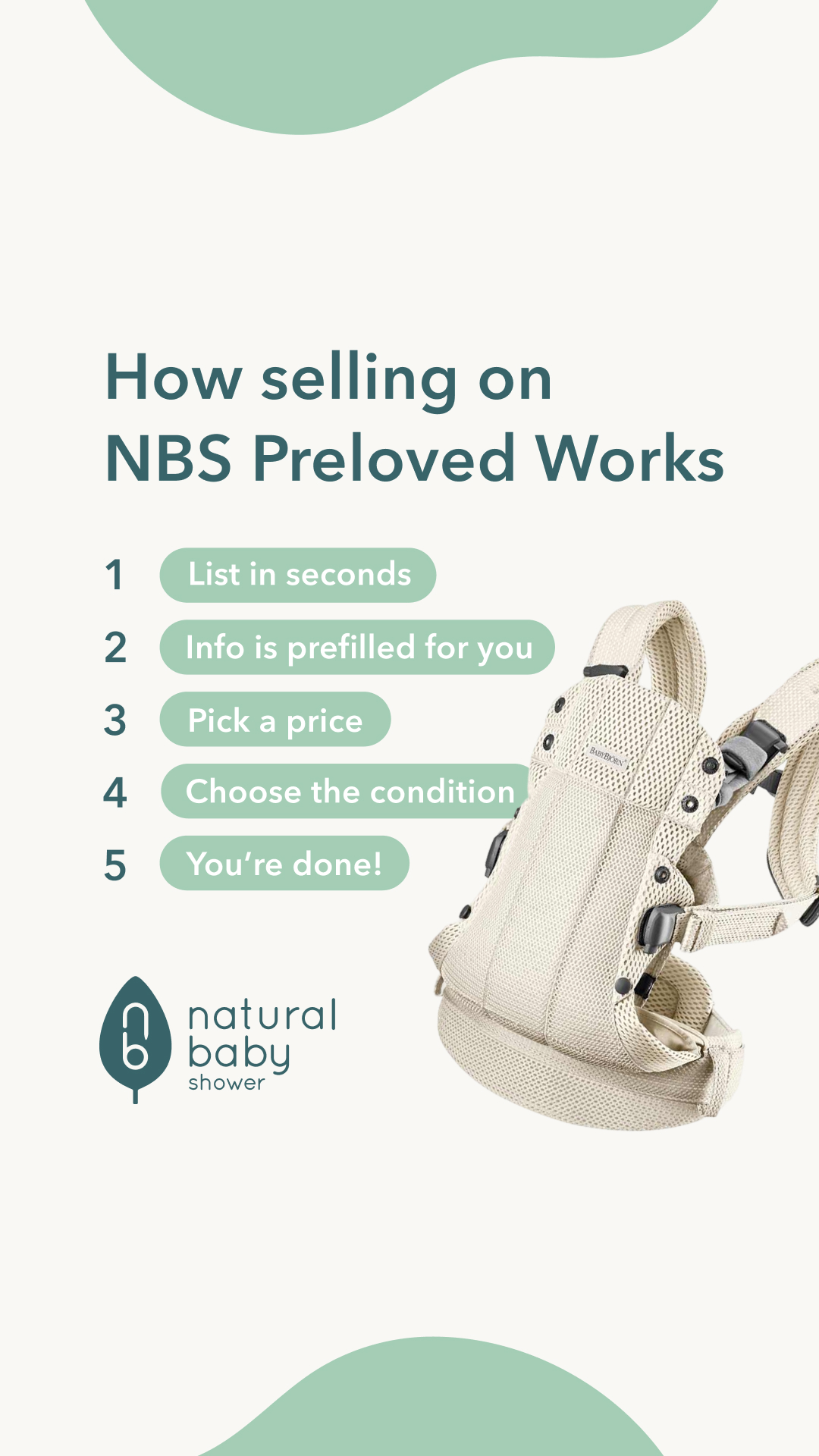Natural Baby Shower Facebook ad