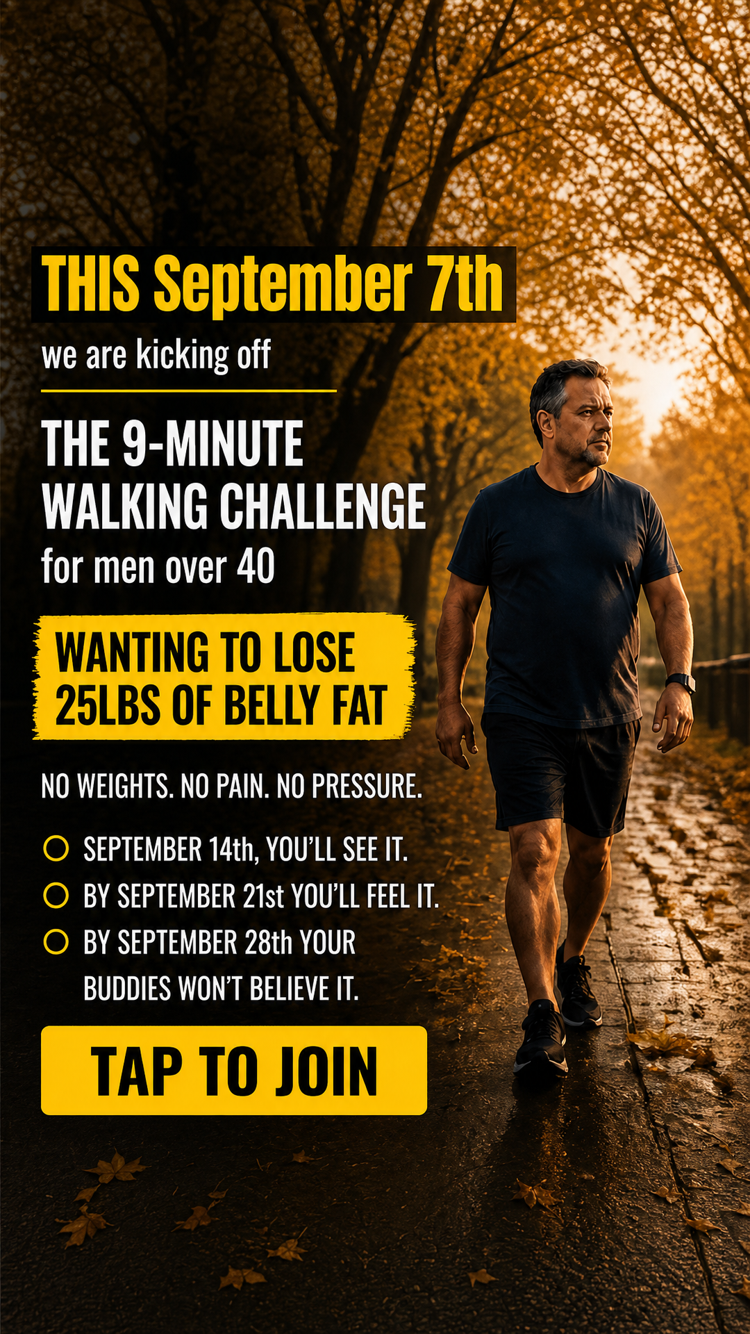 WalkFit Daily Walking Plan Facebook ad