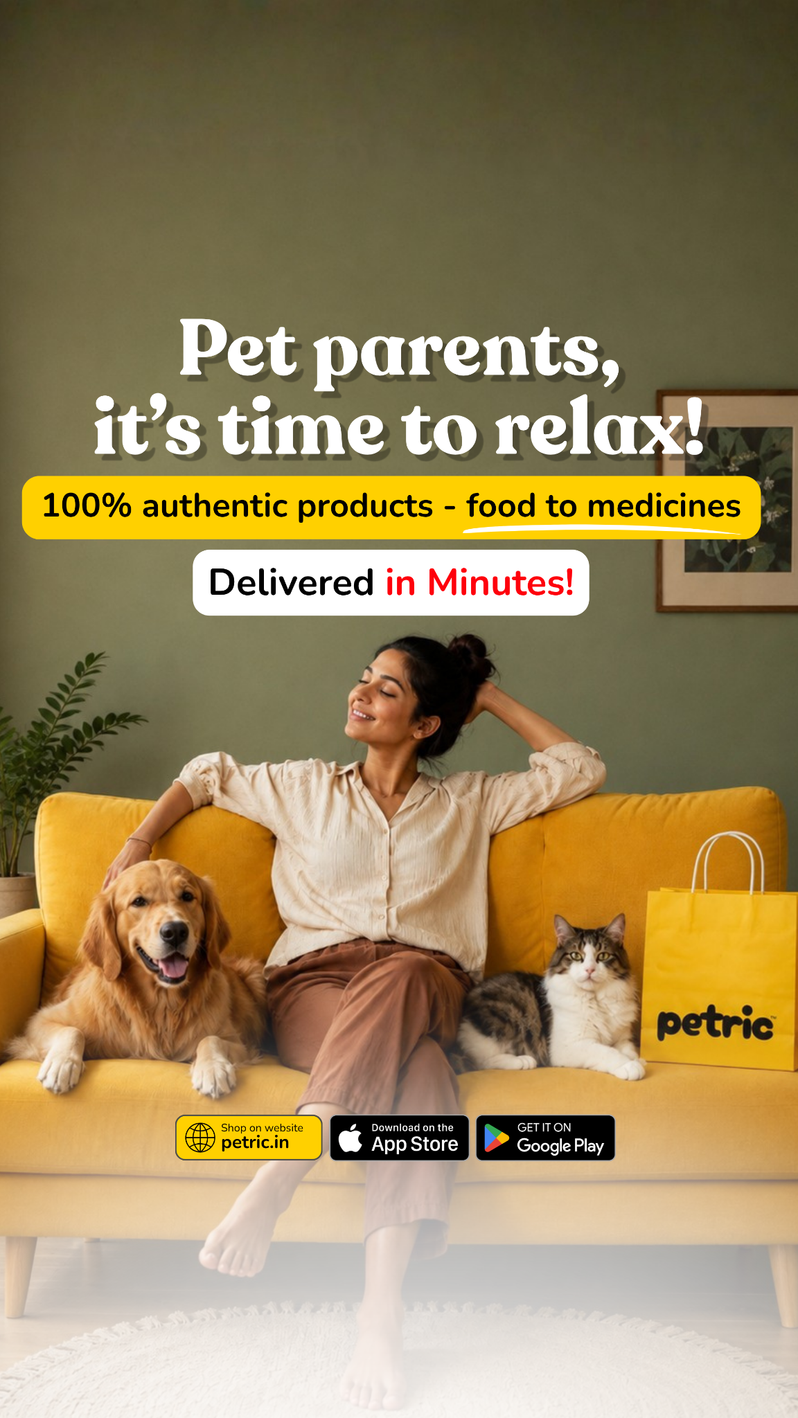 Petric Facebook ad: 2000+ authentic pet products