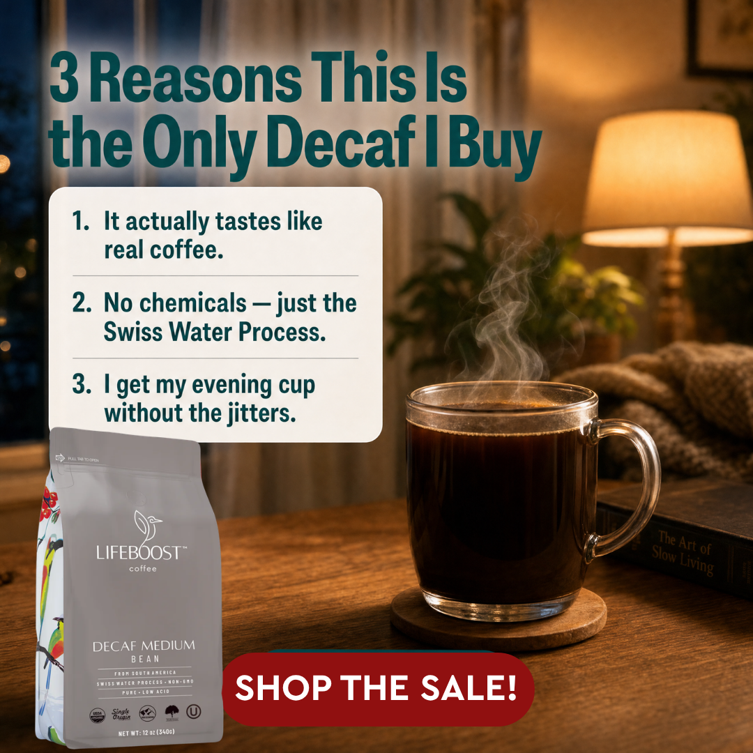 Lifeboost Coffee Facebook ad