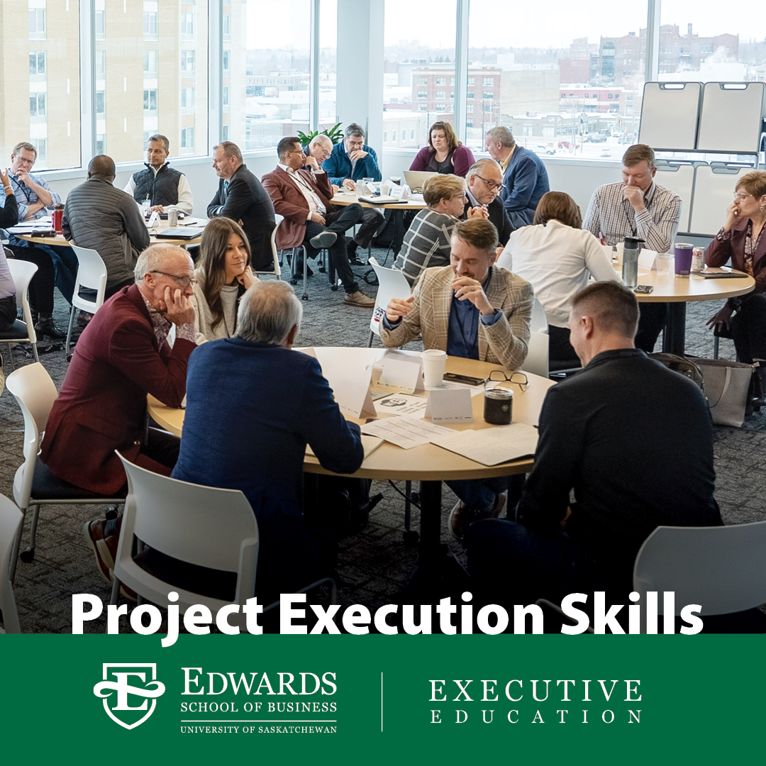 Edwards Executive Education Facebook ad: Level up your project planning, execution, and leadership…