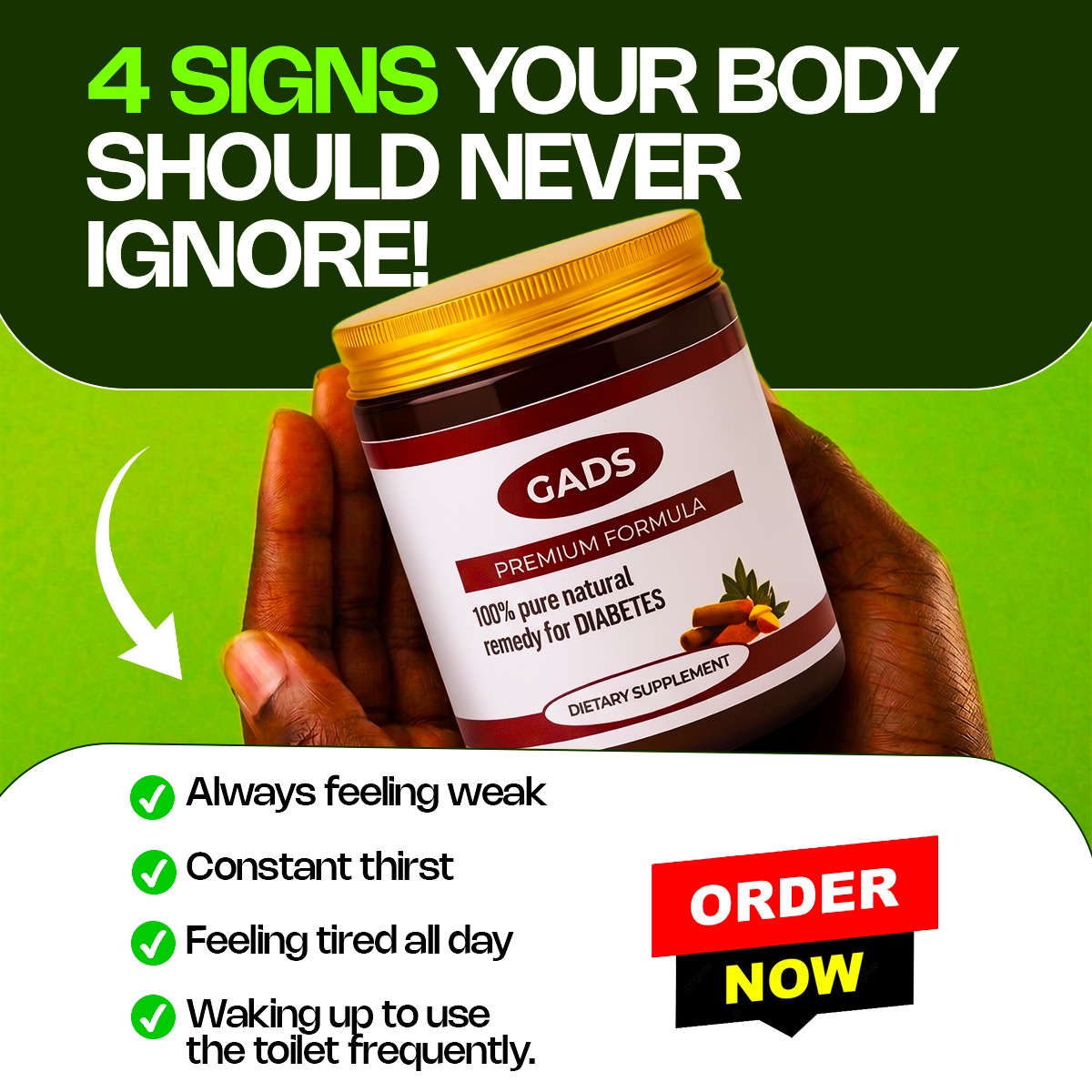 Happy and strong Facebook ad