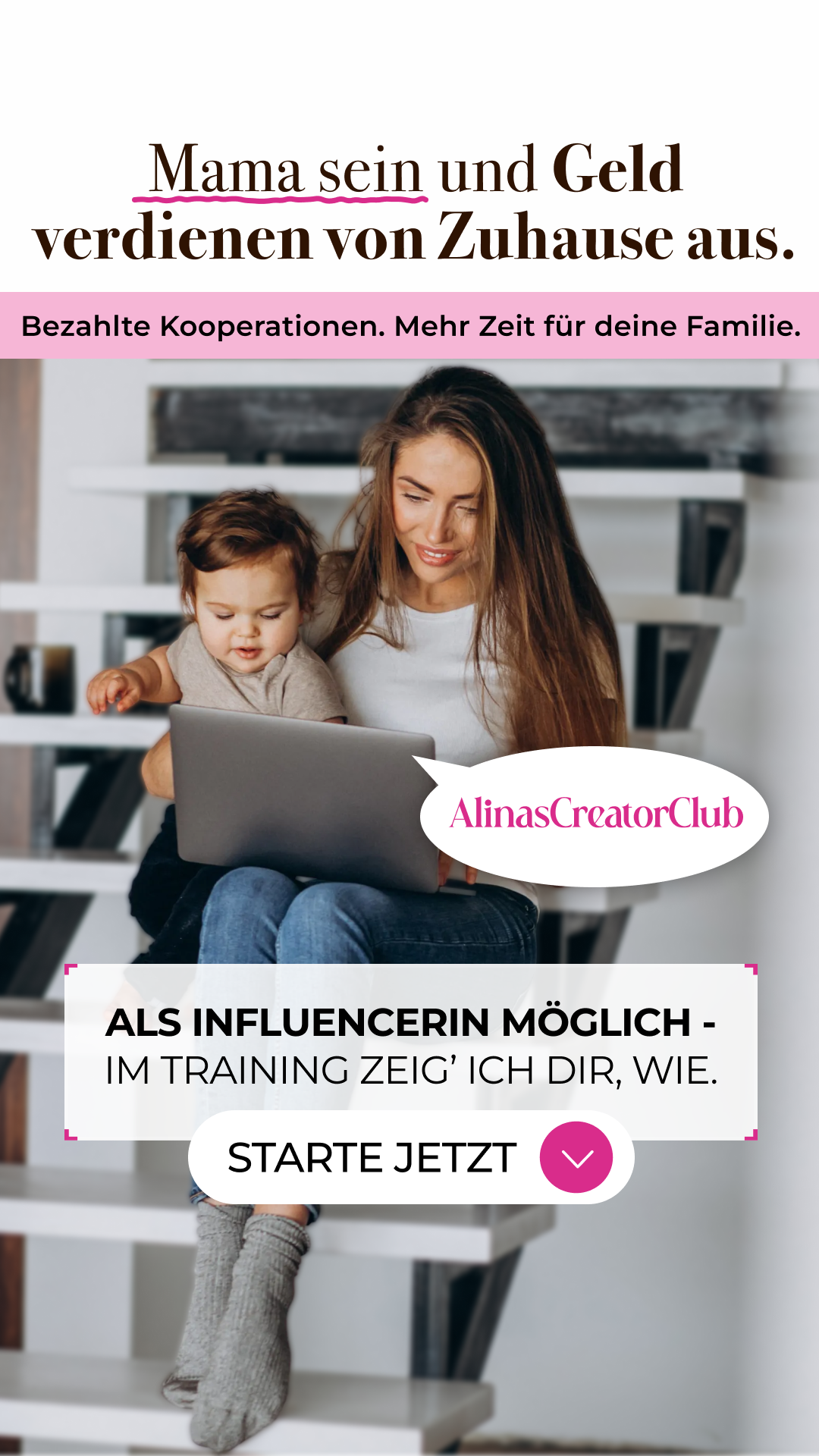 Alinas Creator Club Facebook ad from Nov 13, 2025