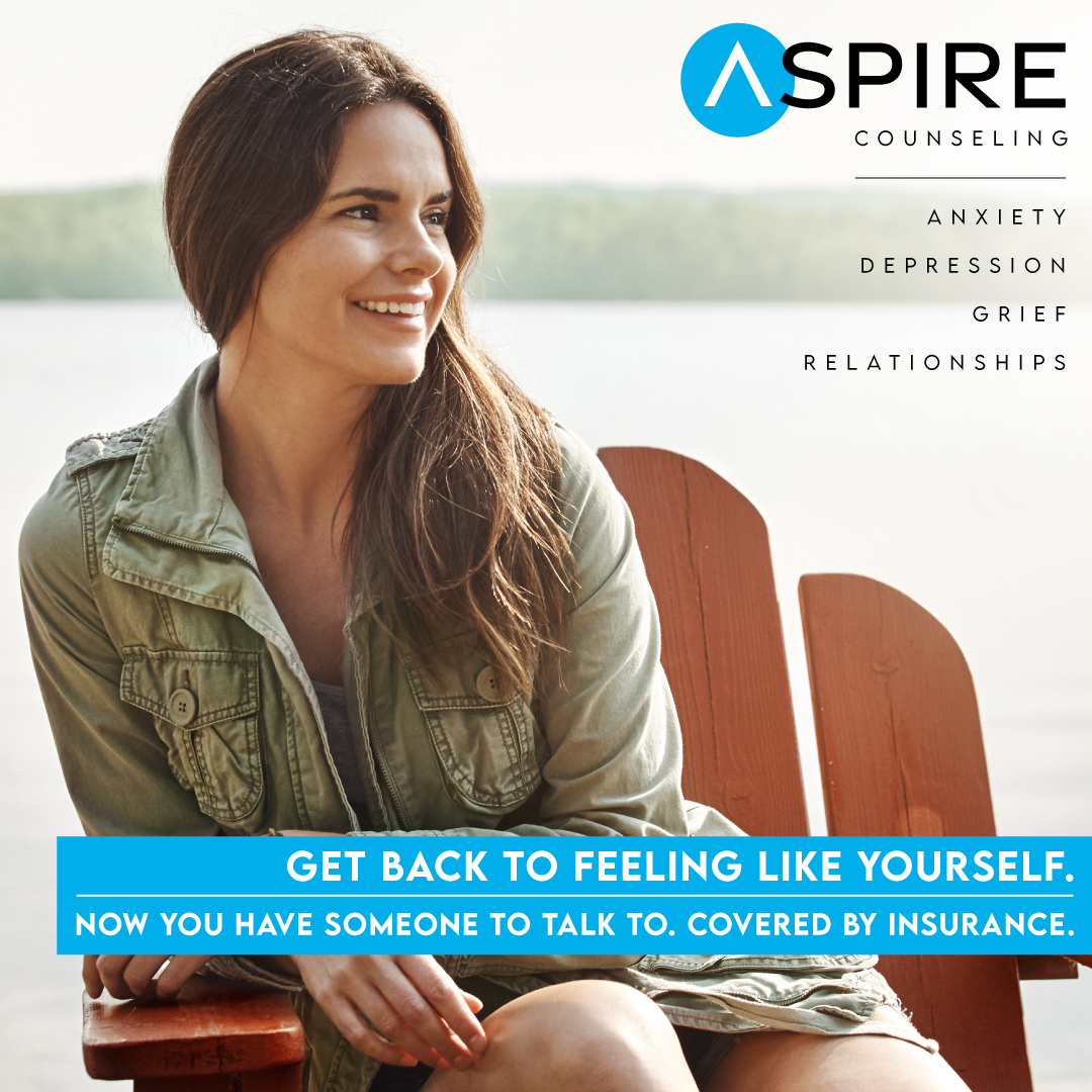 Aspire Counseling Facebook ad: Get Back To Feeling Like Yourself