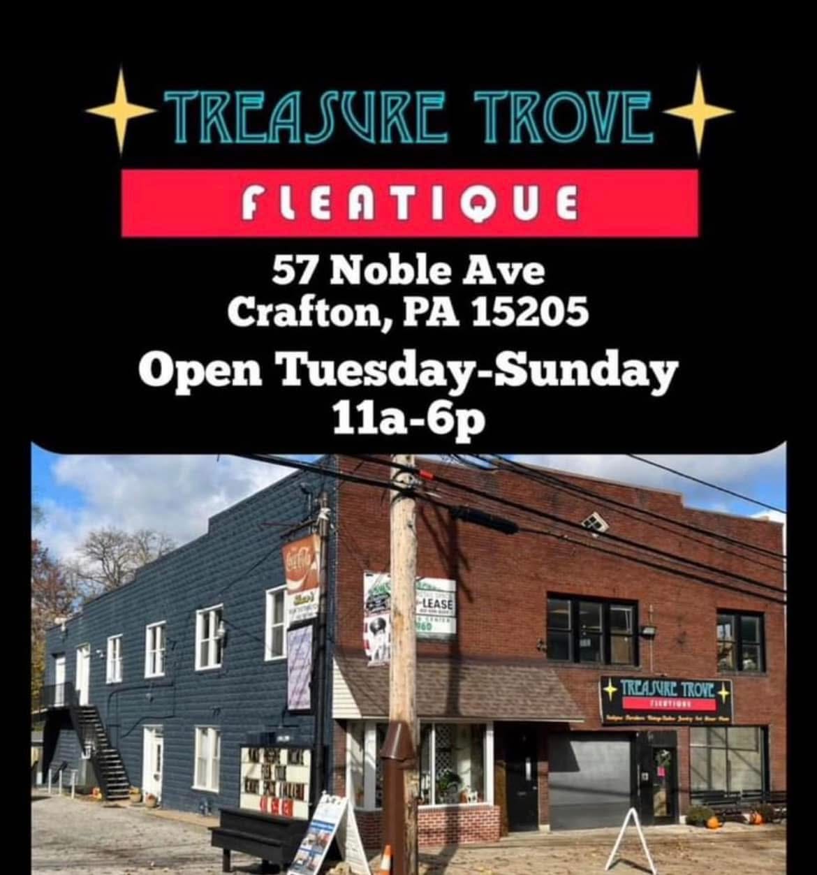 Treasure Trove Fleatique- Pittsburgh Flea Market Facebook ad