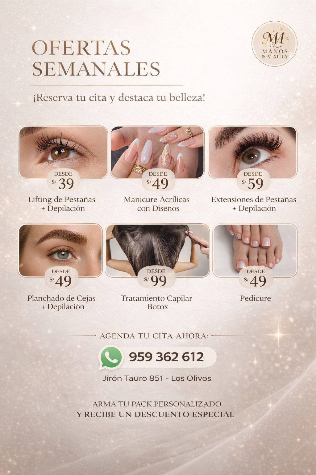 Manos & Magia Facebook ad: PROMOCIONES LIMITADAS