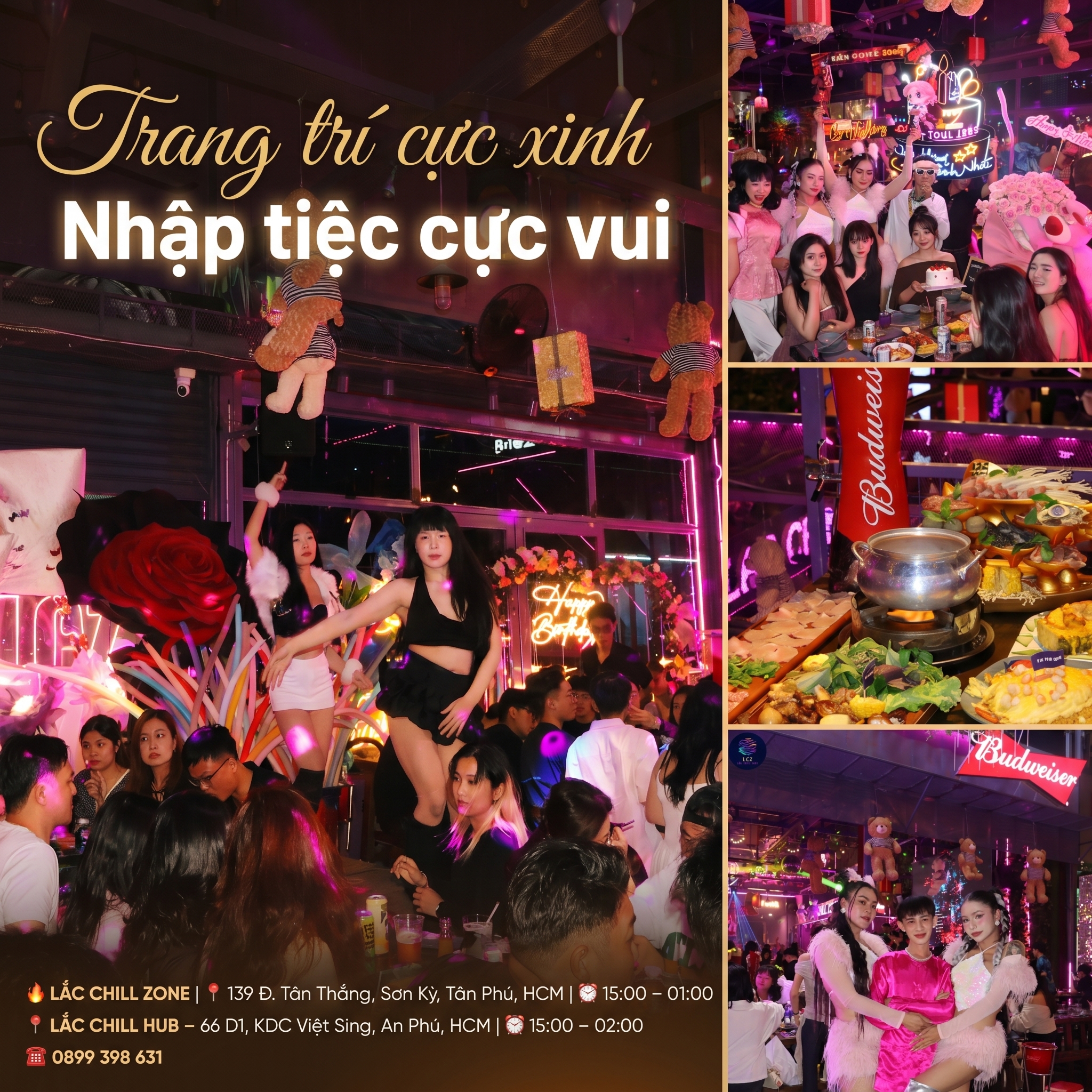 Lắc Chill Zone Facebook ad: TRANG TRÍ CỰC XINH, NHẬP TIỆC CỰC VUI!