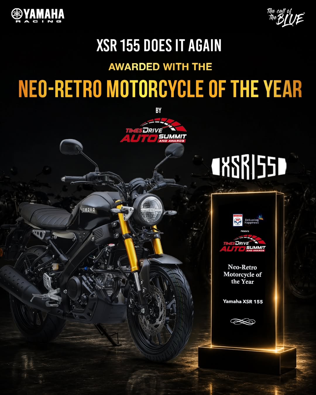 HUBLI MOTO WHEELS Facebook ad: Yamaha XSR, Motorcycle of the Year 2026.