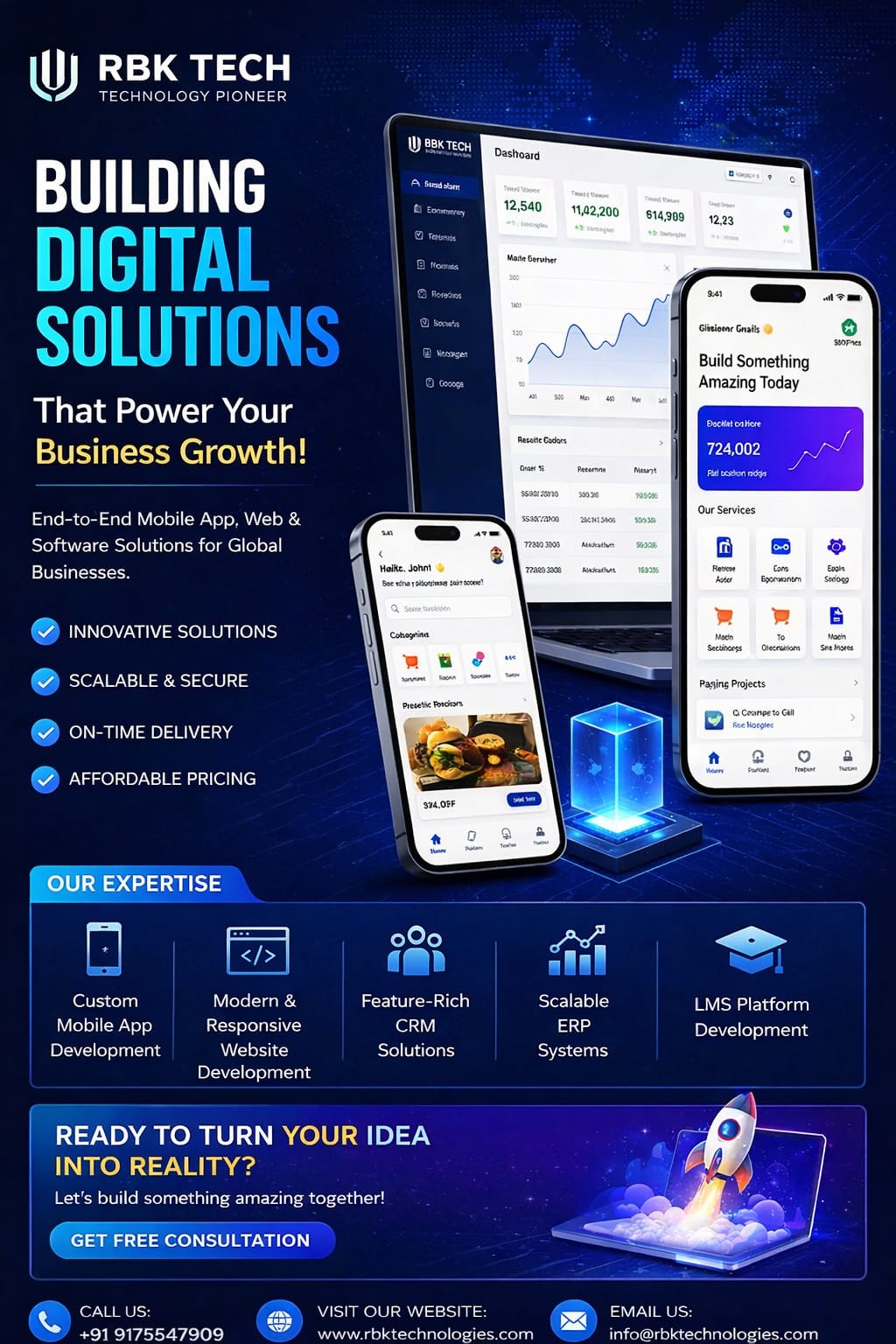 RBK Technologies Limited Facebook ad: Digitize, Automate & Scale Your Business
