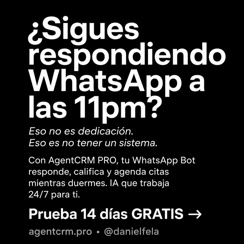 Daniel Fela S Facebook ad: ¿WhatsApp a las 11pm? No es dedicación.
