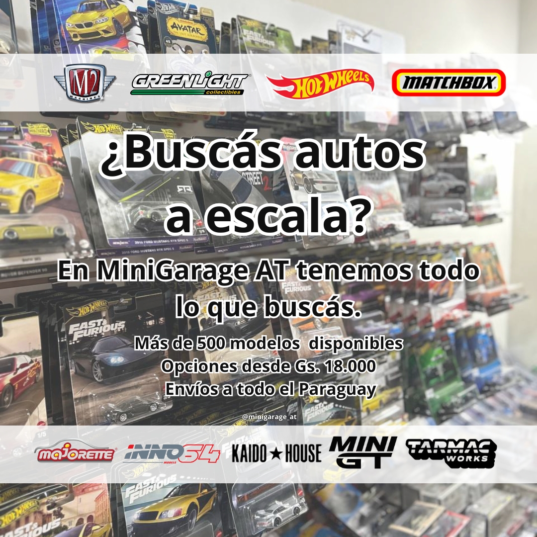 MiniGarage AT Facebook ad: ¿Buscás autos a escala?