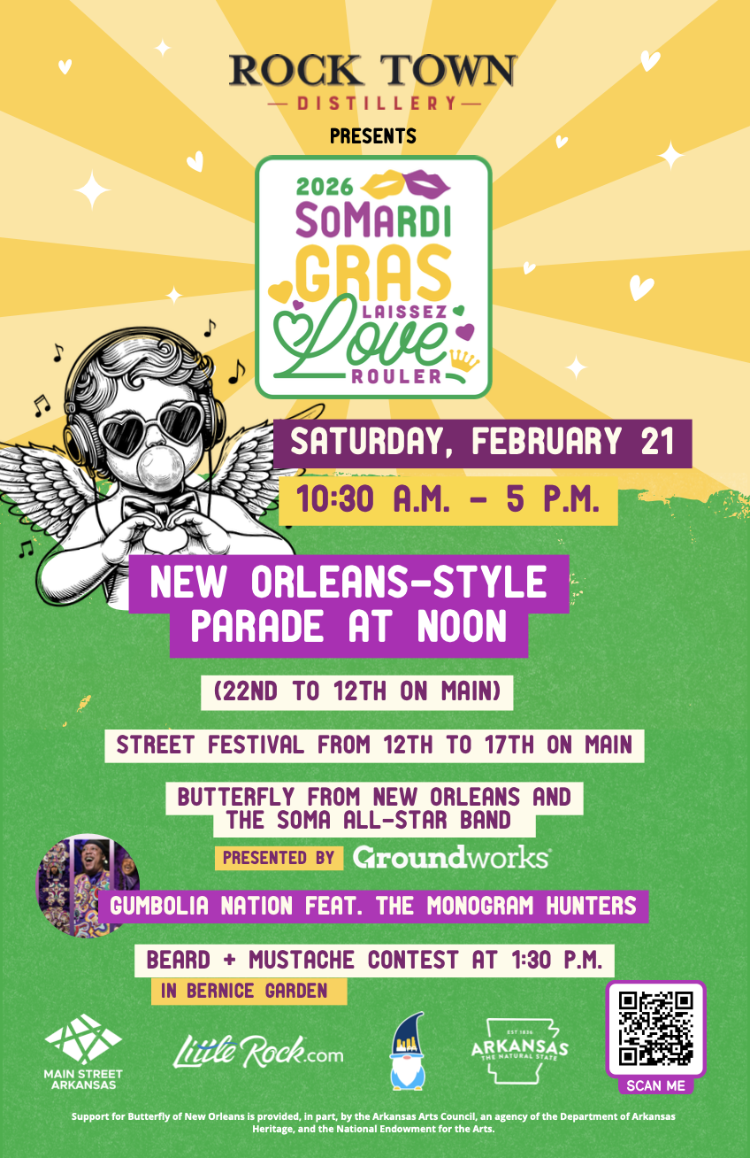 SoMa Little Rock Facebook ad from Feb 11, 2026