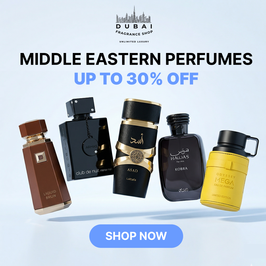 Dubai Fragrance Shop PH Facebook ad: Up to 30% Off Dubai Fragrances