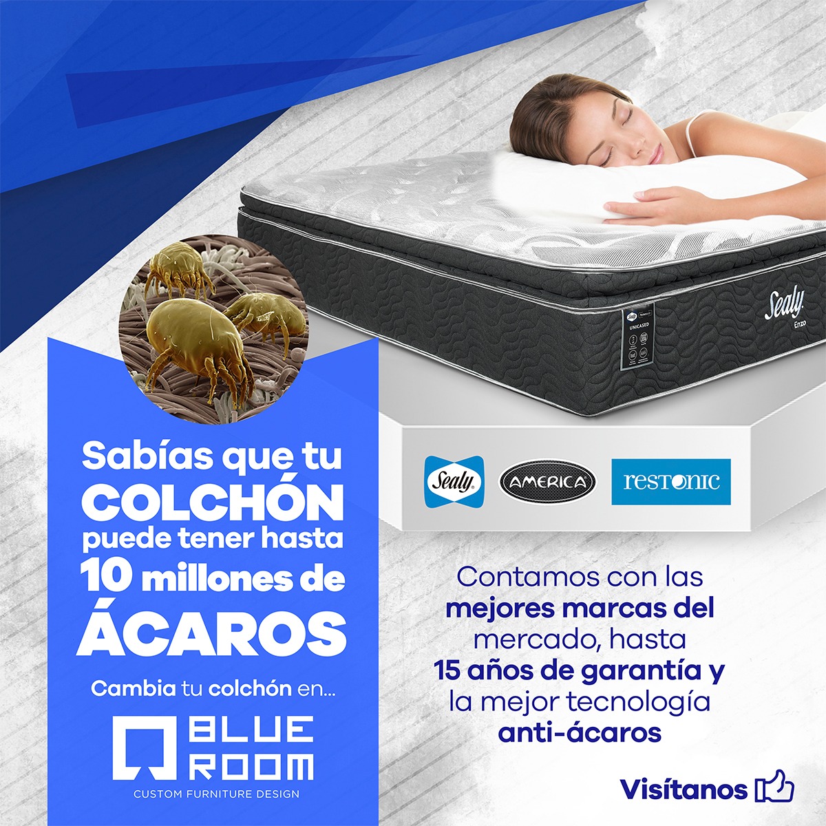 Blue Room Facebook ad